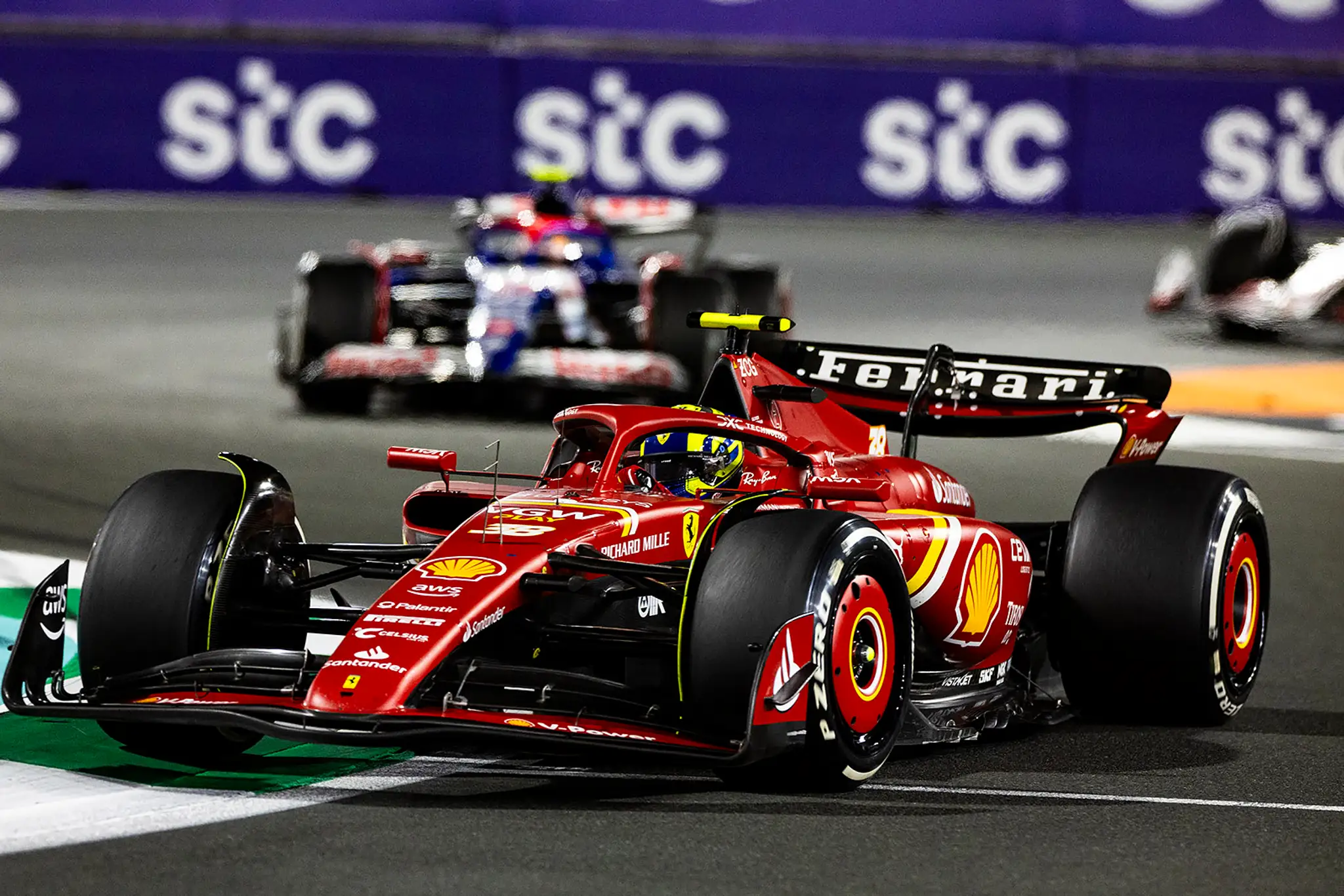 Oliver Bearman na Ferrari.
