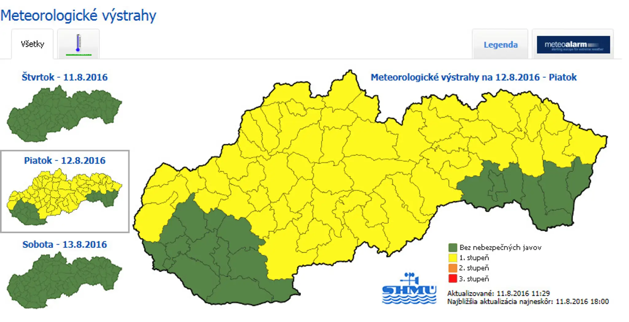 SHMÚ vydal výstrahu proti prízemnému mrázu.