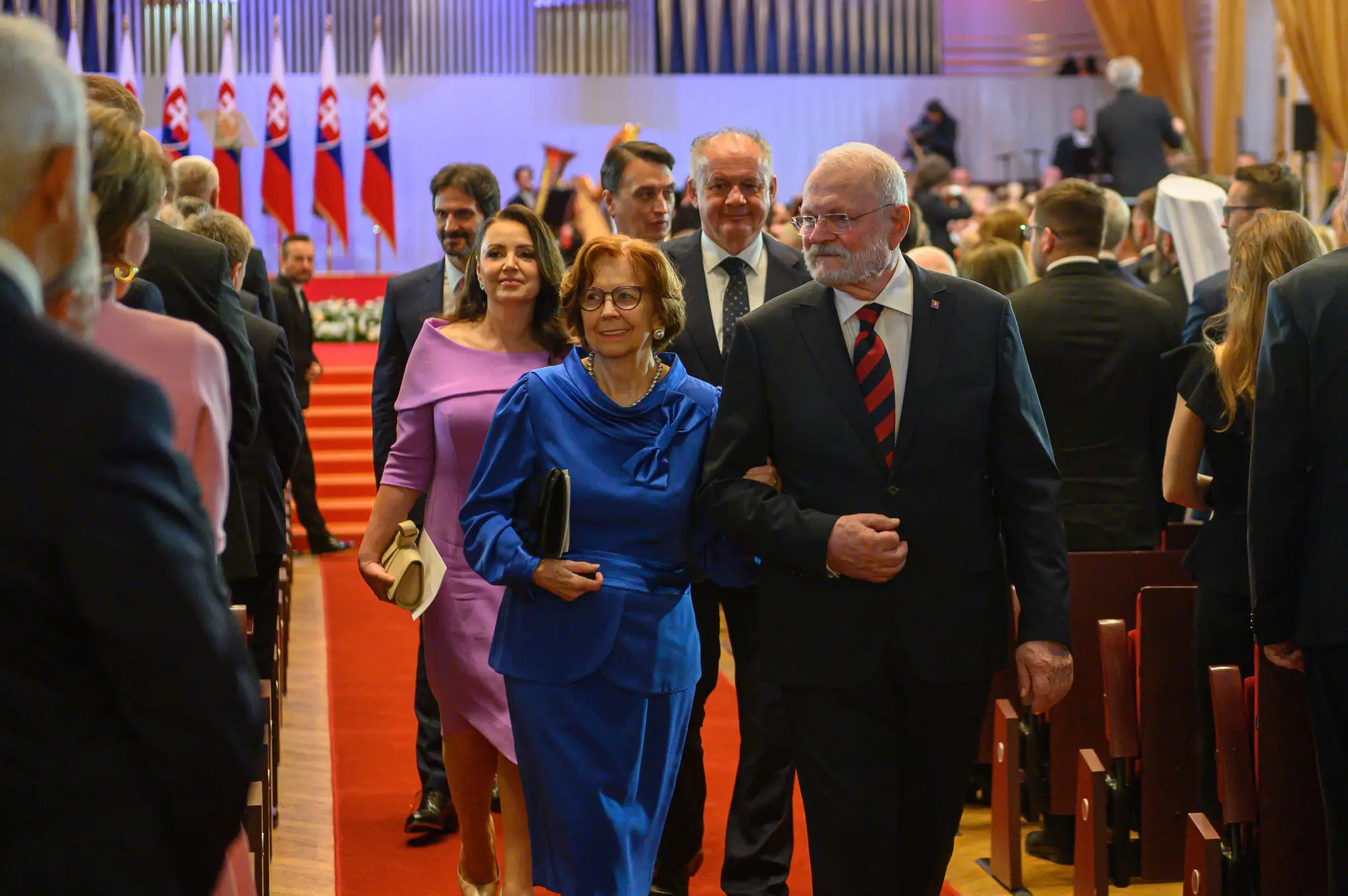 Bývalý prezident SR Ivan Gašparovič s manželkou.