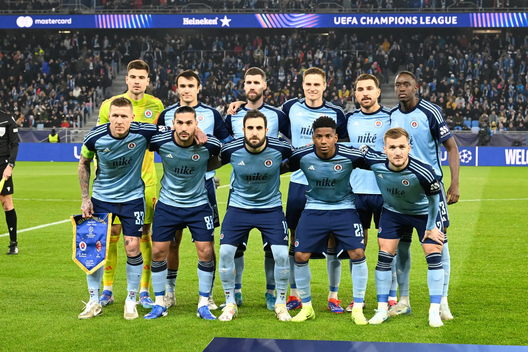 Slovan Bratislava - AC Miláno.
