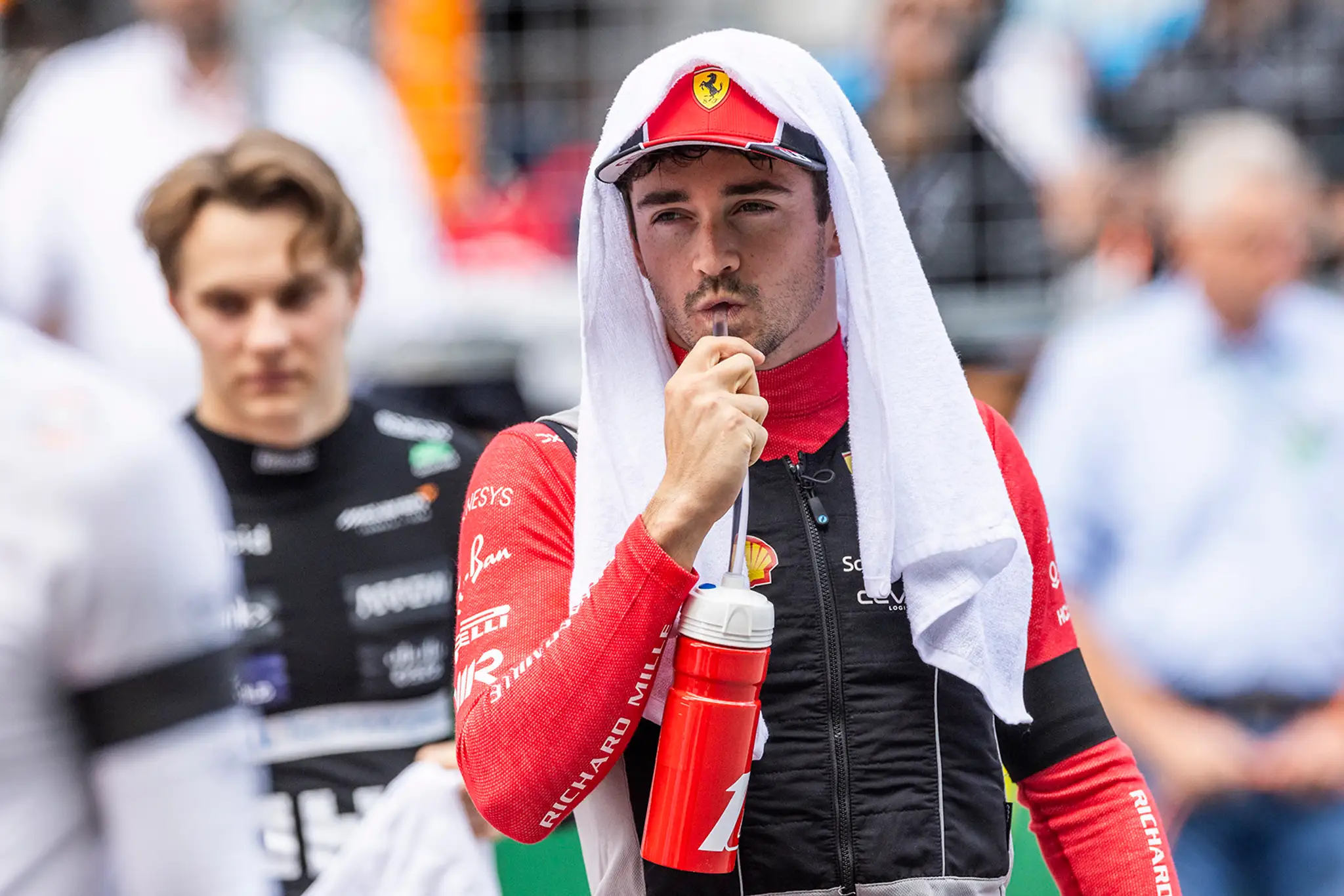 Pilot Ferrari Charles Leclerc.