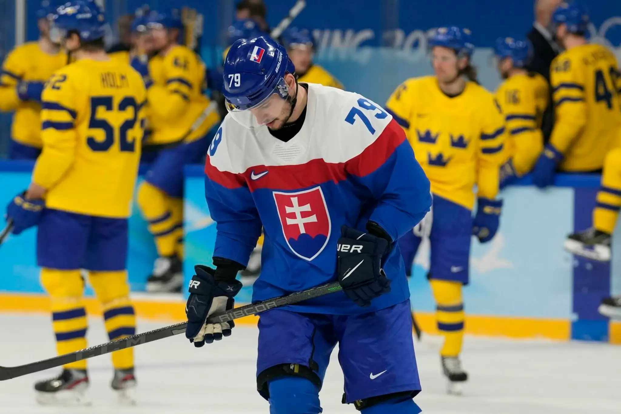 Libor Hudáček reaguje po prehre so Švédskom na ZOH 2022.