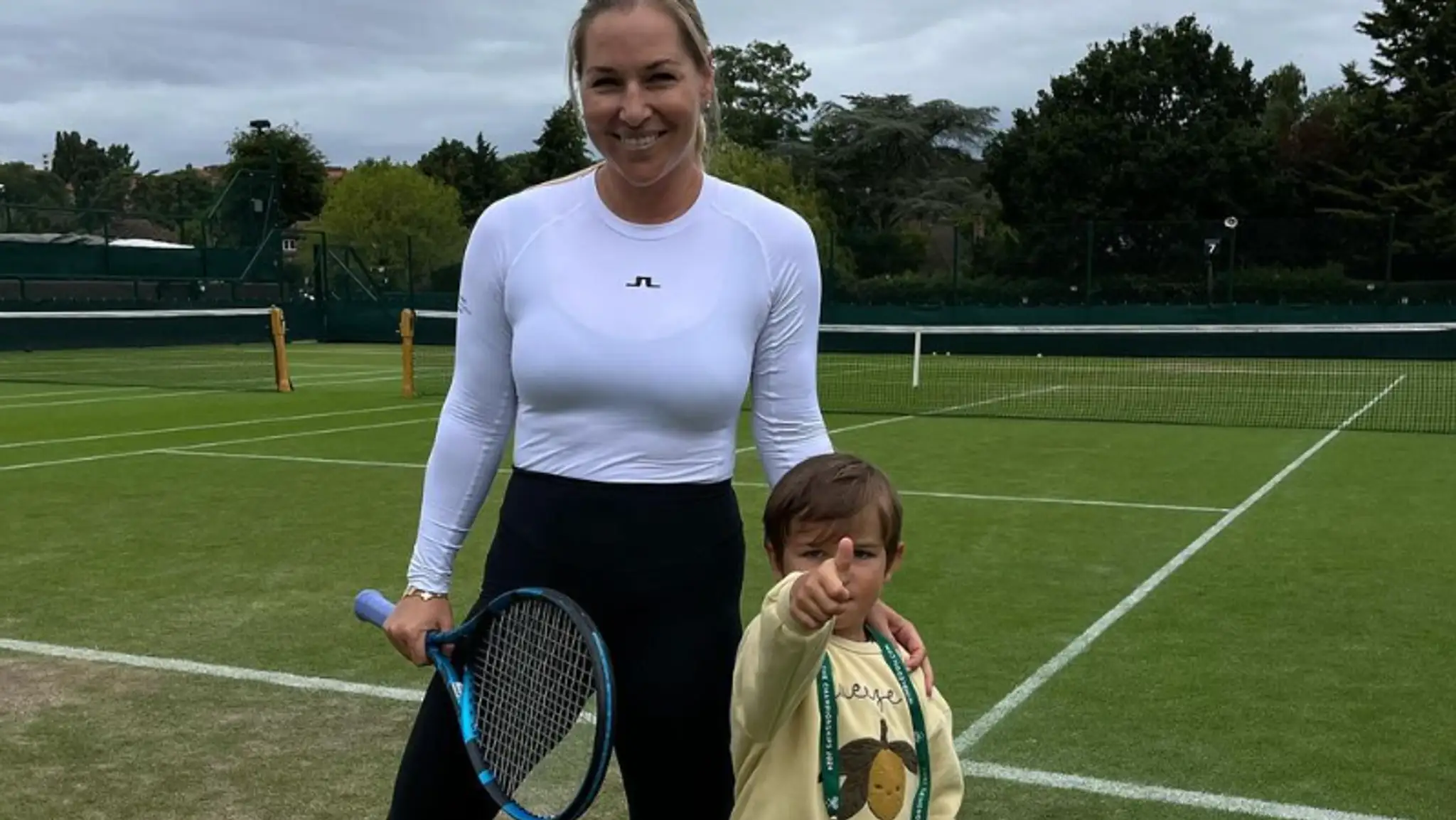 Dominika s Jakubkom na Wimbledone