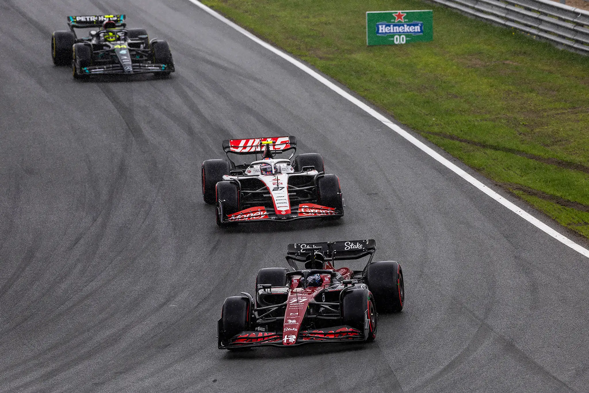 Valterri Bottas na trati.