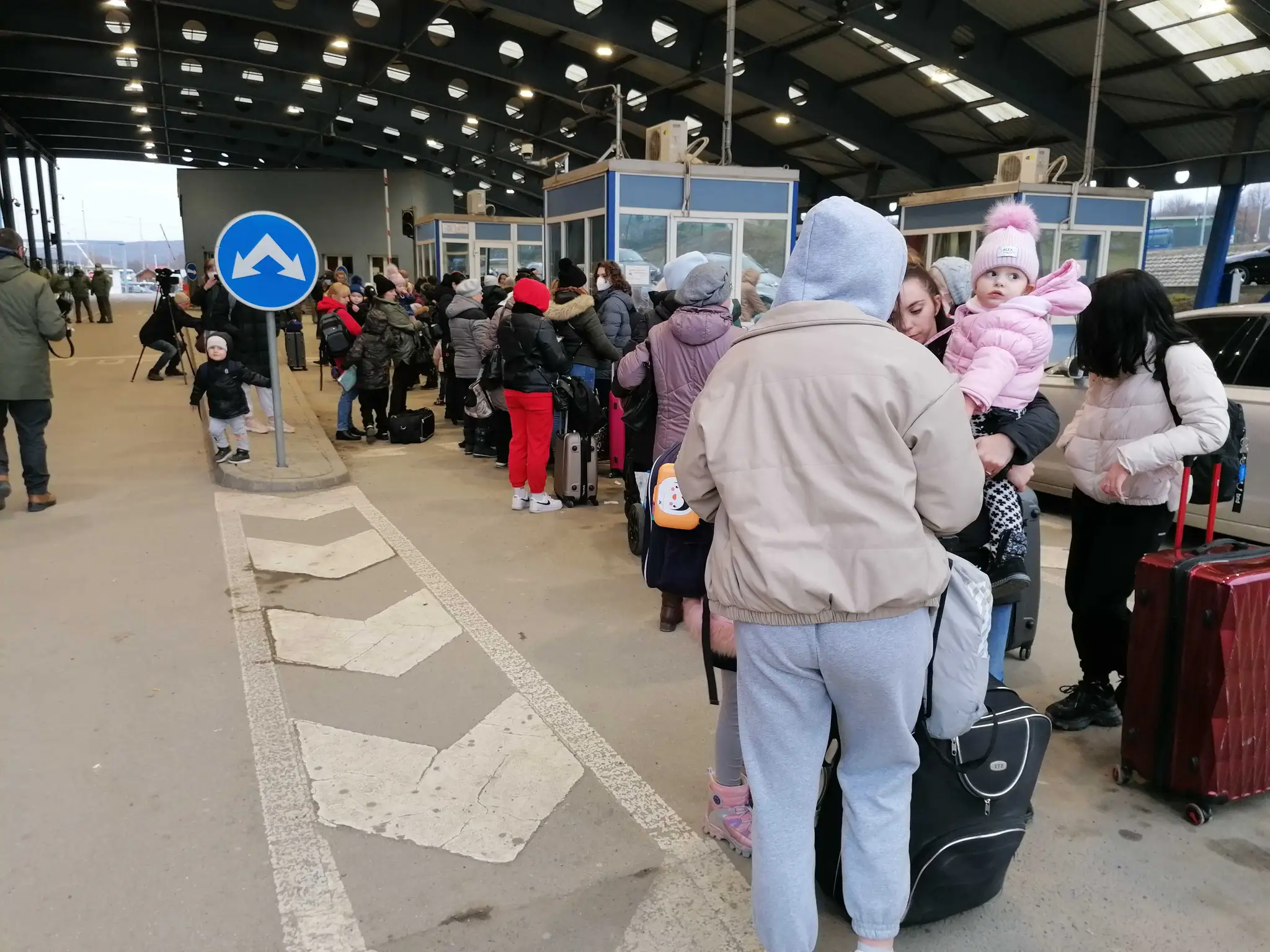 Situácia na hraničnom priechode v Ubli.