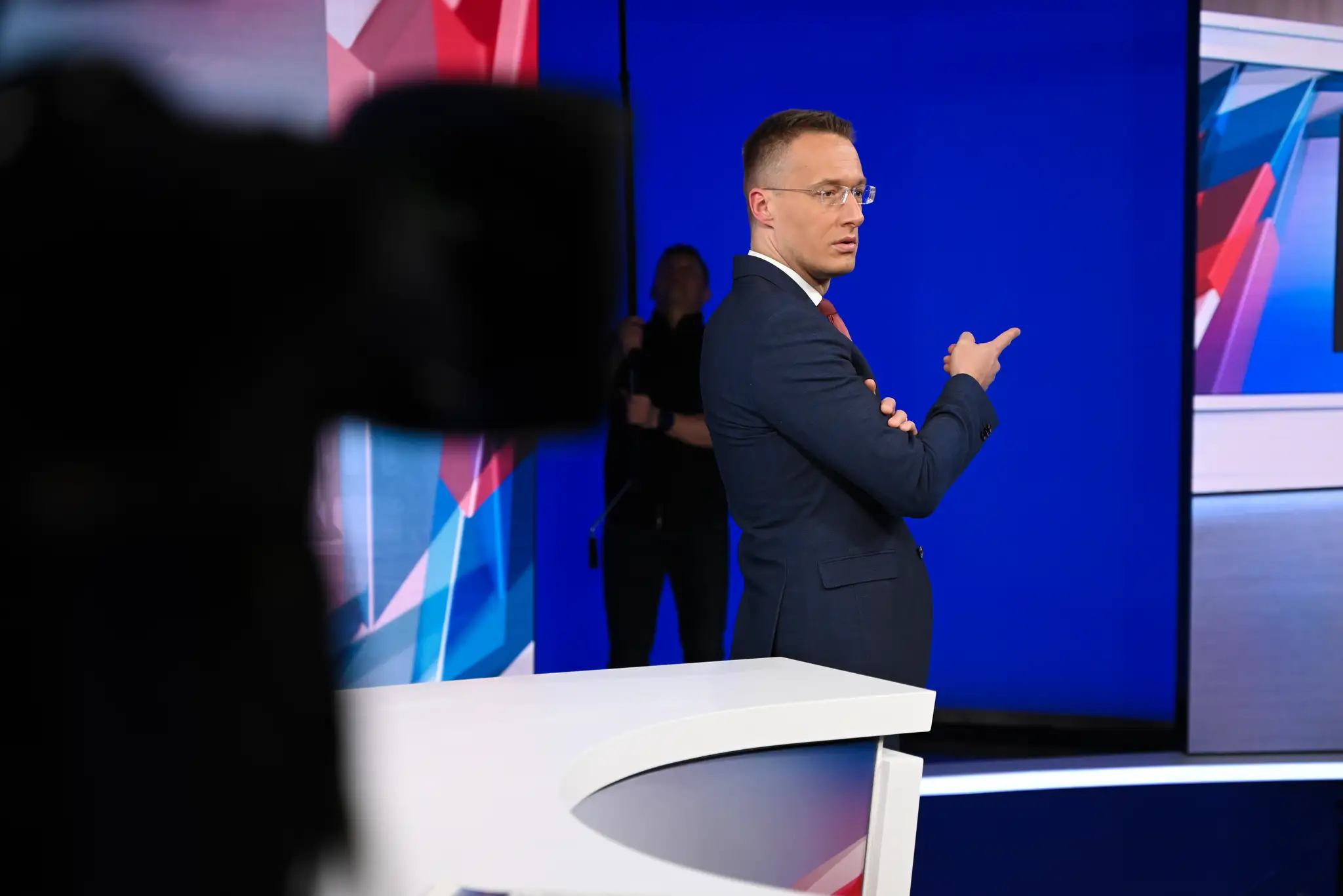 Prípravy volebnej noci na Markíze.