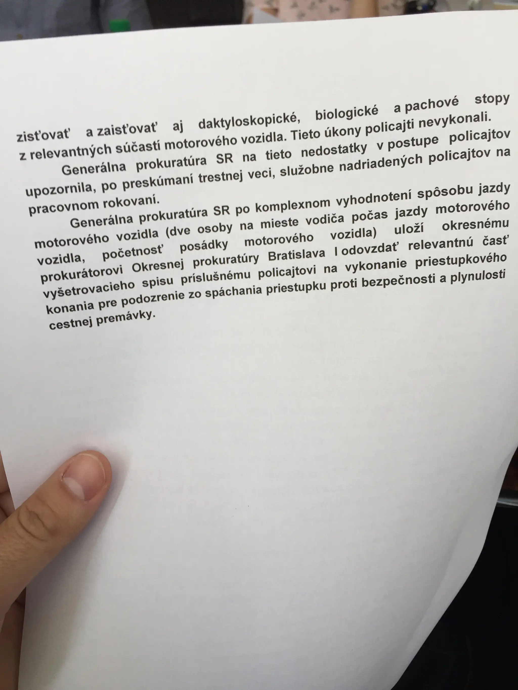 Stanovisko GP k prípadu Vladimíra Weissa ml.