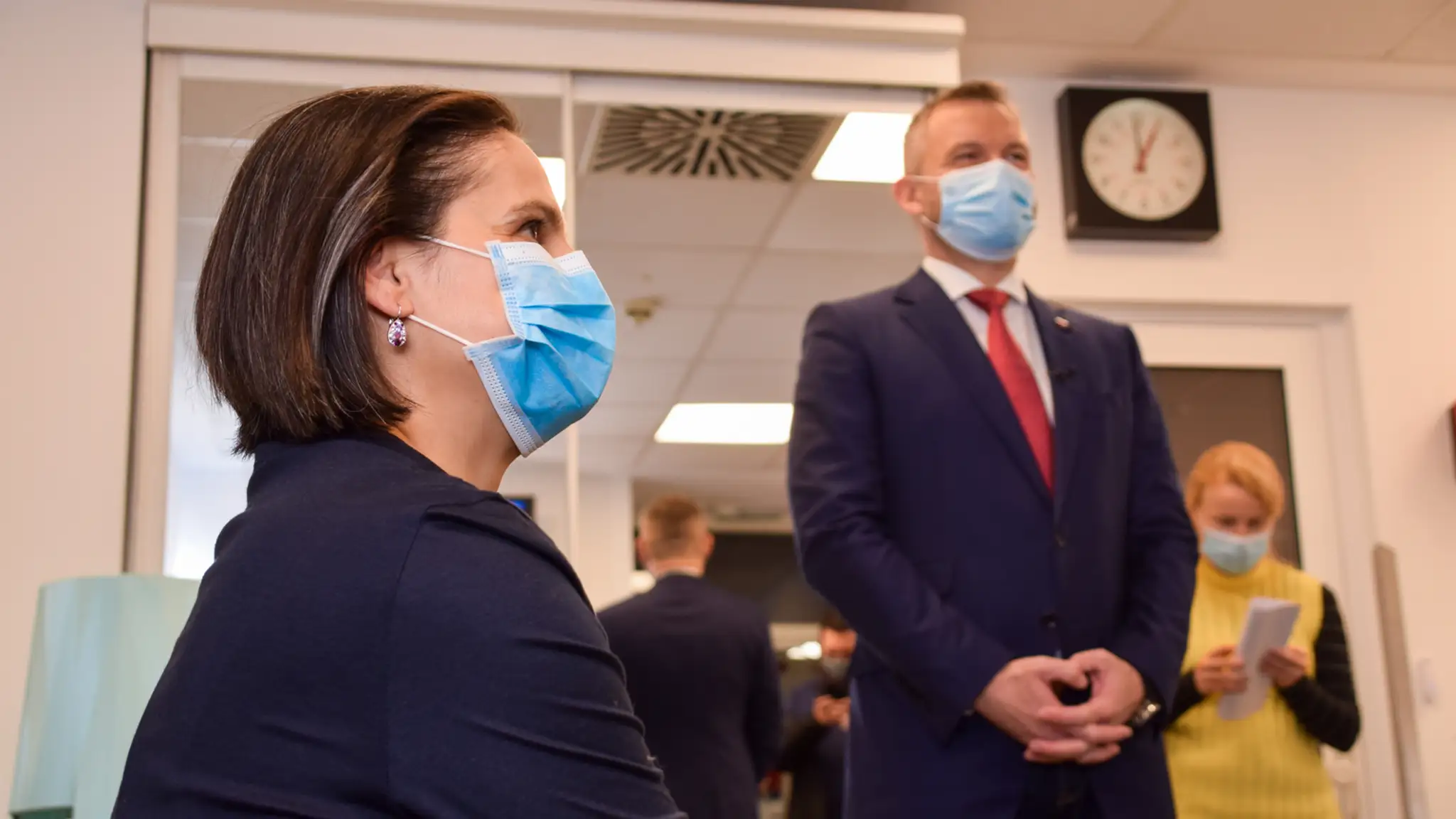 Peter Pellegrini pred natáčaním.