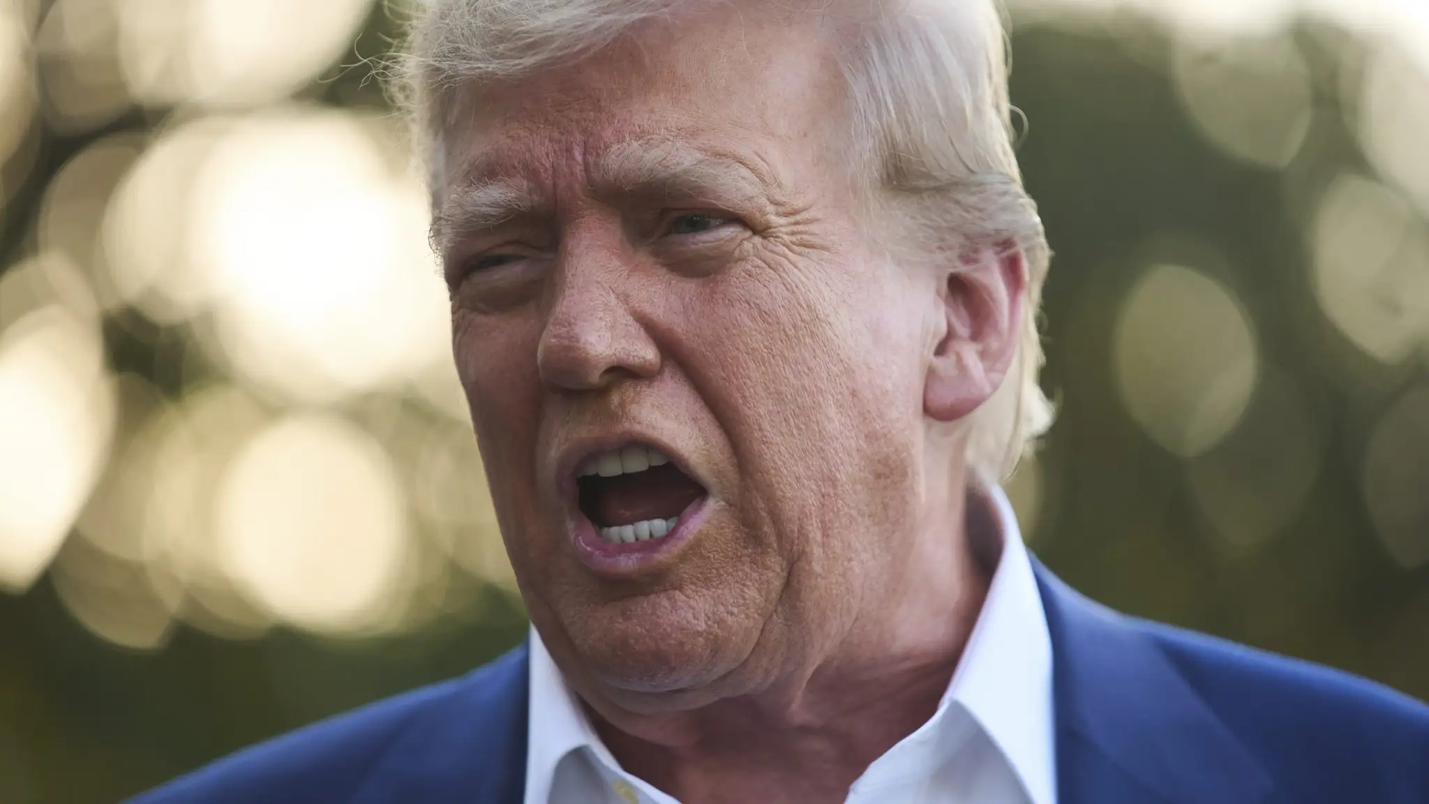 Donald Trump na tlačovej besede