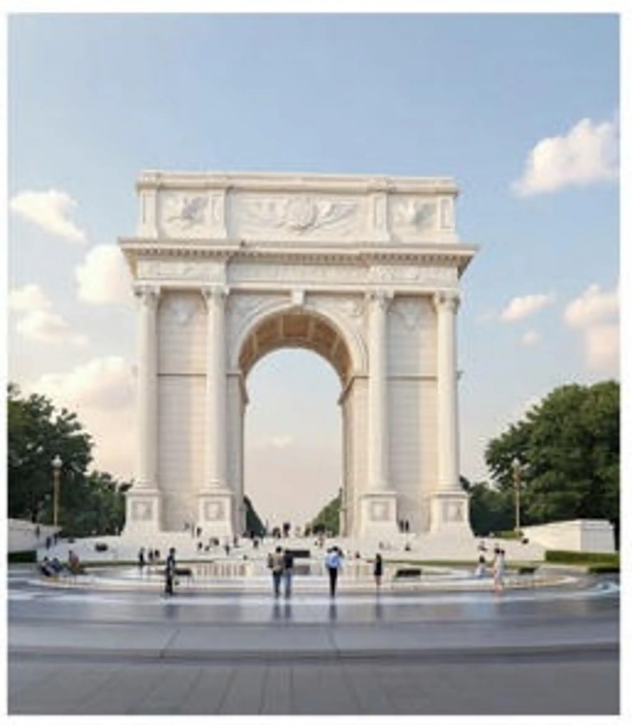 „The Independence Arch“ (Oblúk nezávislosti) Návrh č. 3