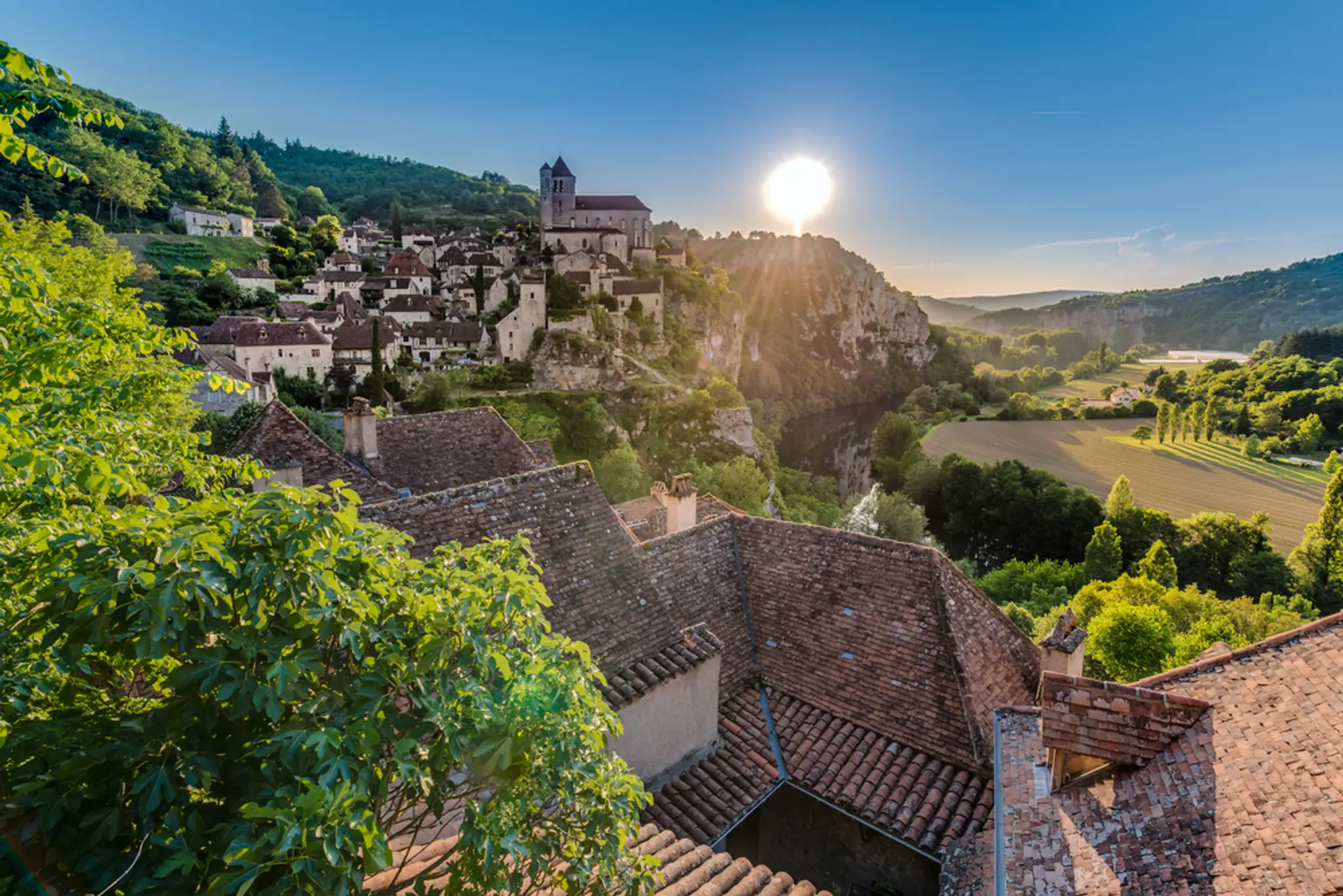 Saint-Cirq-Lapopie, Francúzsko.