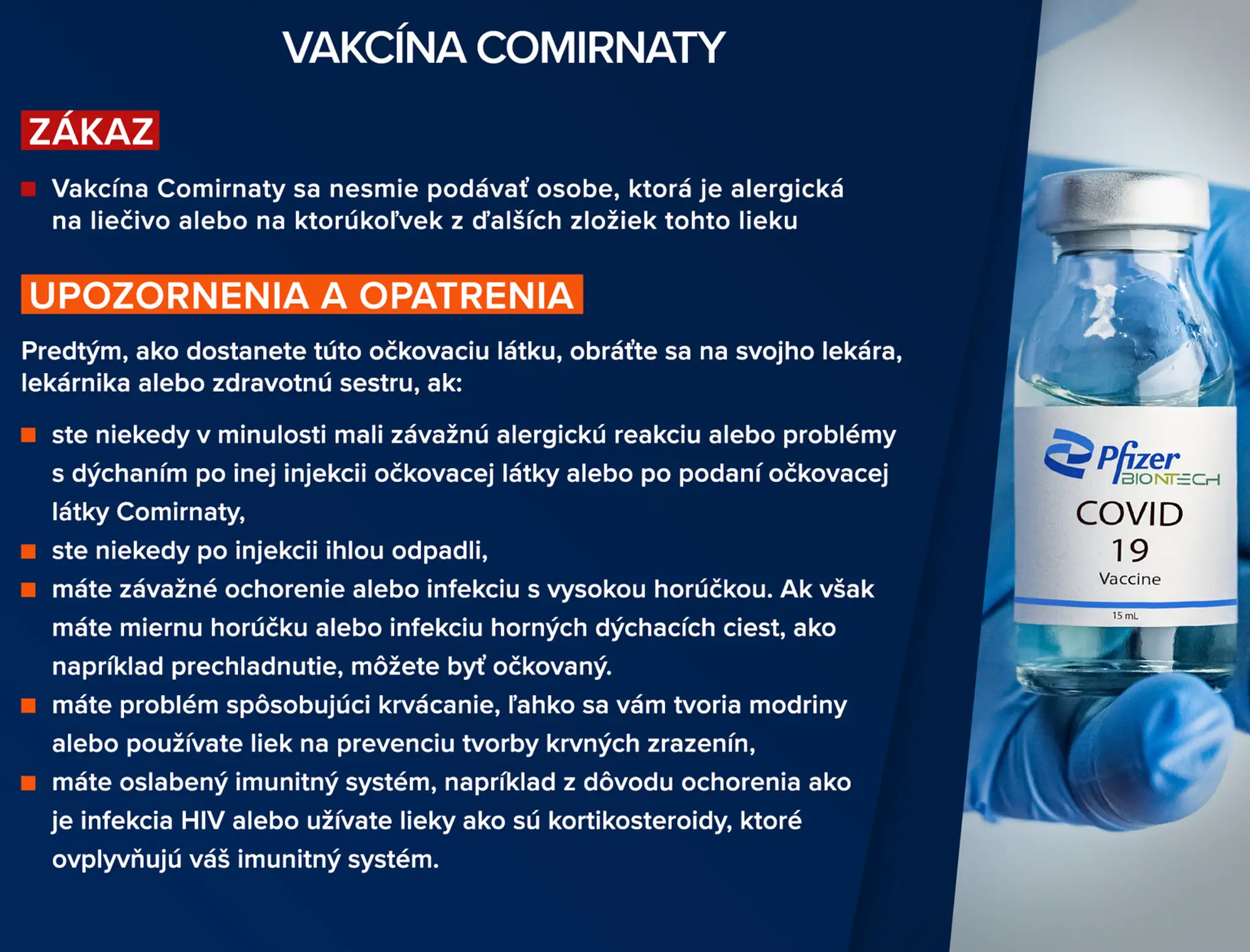 Vakcína Pfizer.