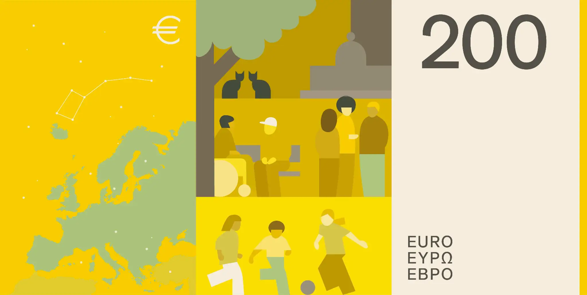 Eurobankovky Návrh C