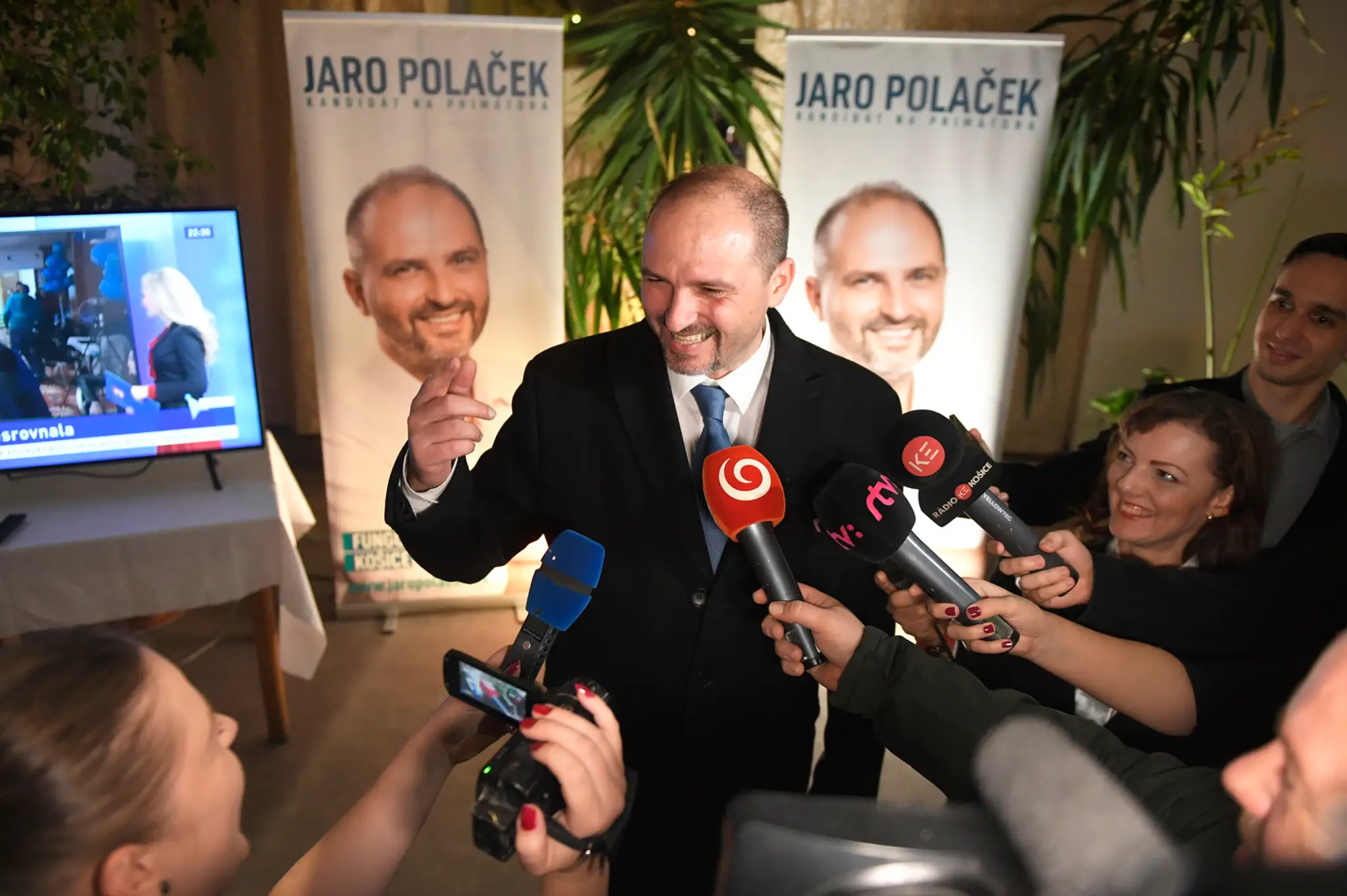 Na snímke kandidát na primátora Košíc Jaroslav Polaček
