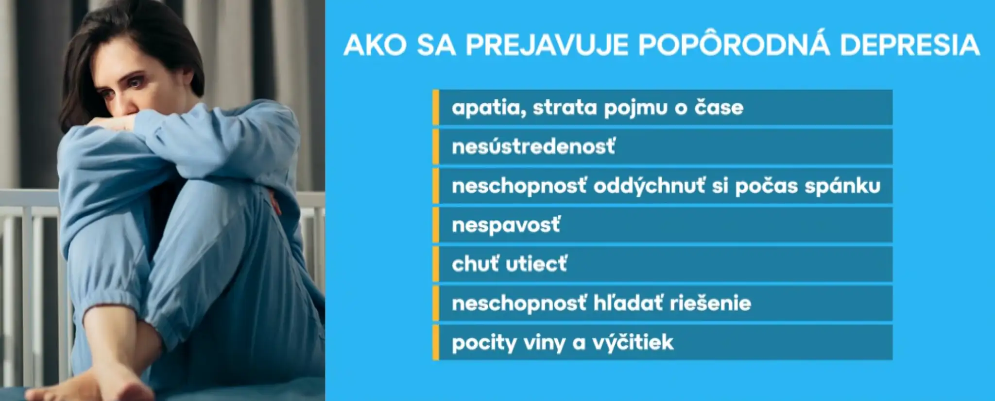 Príznaky popôrodnej depresie