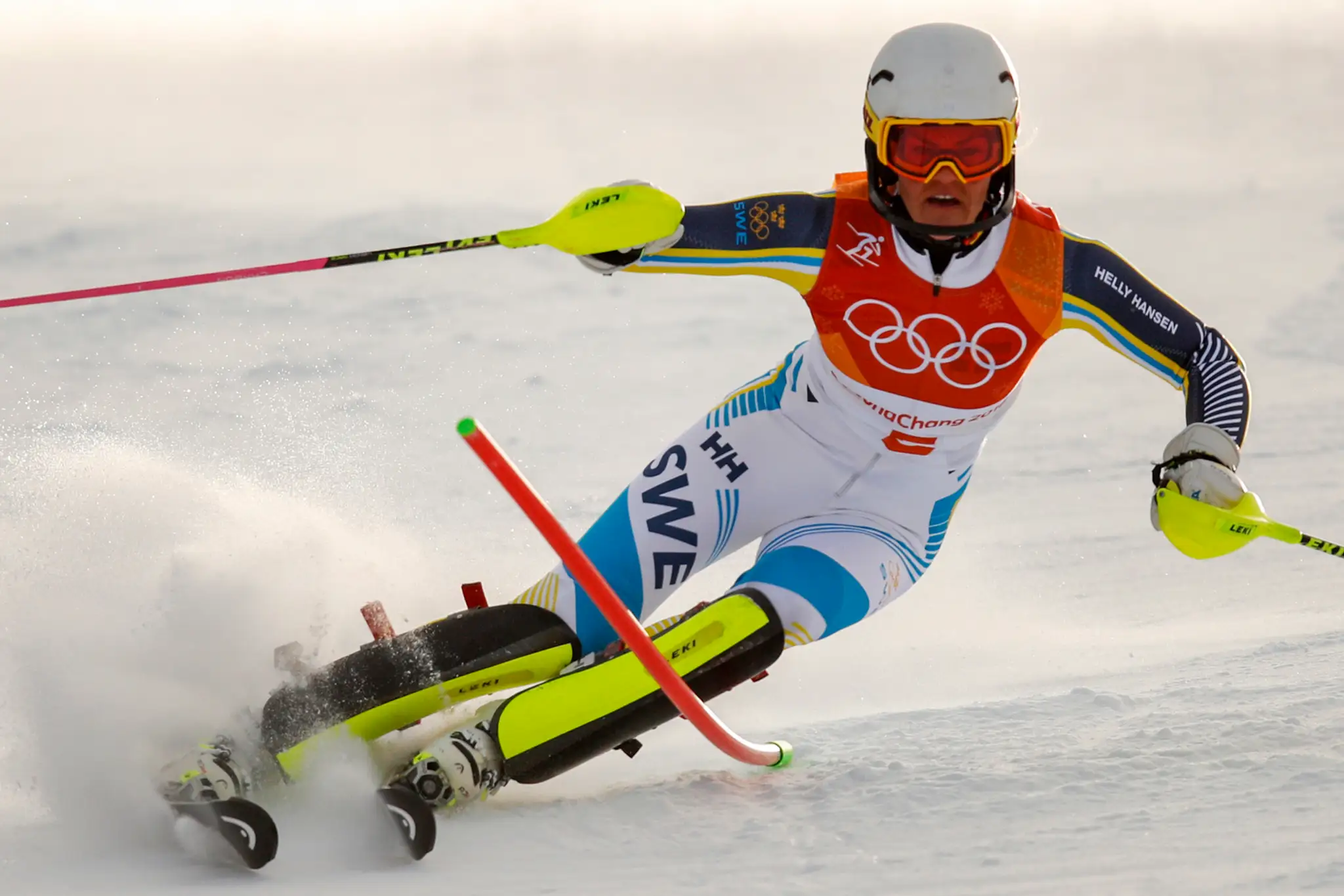 Slovenská lyžiarka Veronika Velez-Zuzulová počas slalomu na ZOH 2018.