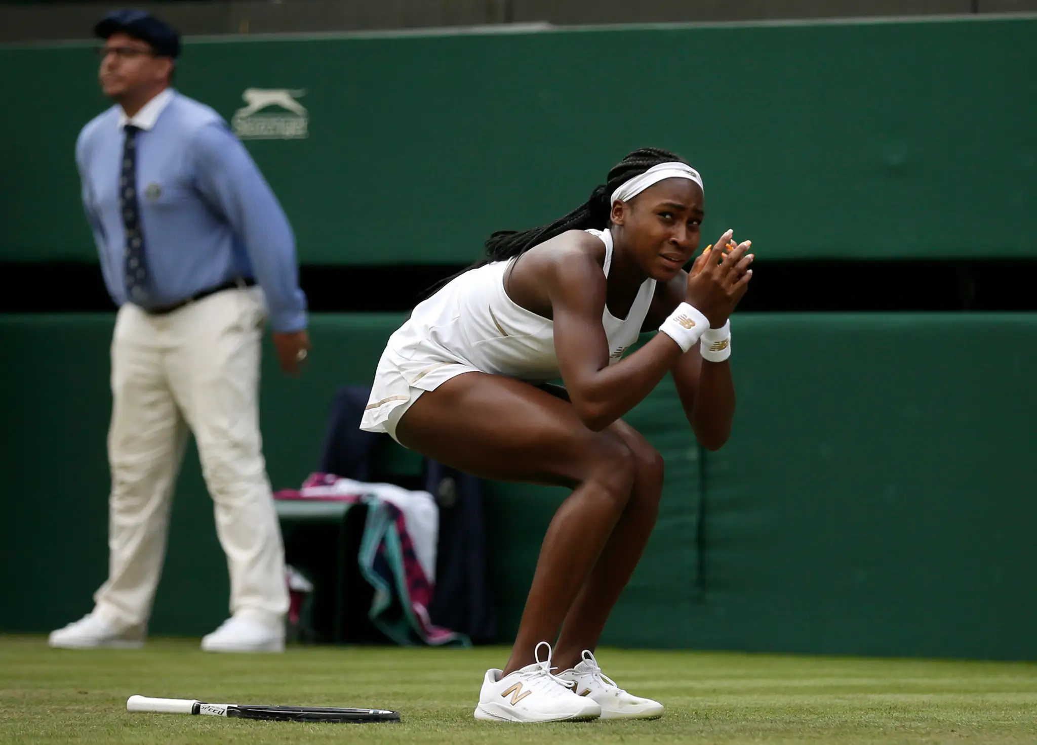 Tenistka Su-Wei Hsieh v 1. kole Wimbledonu.