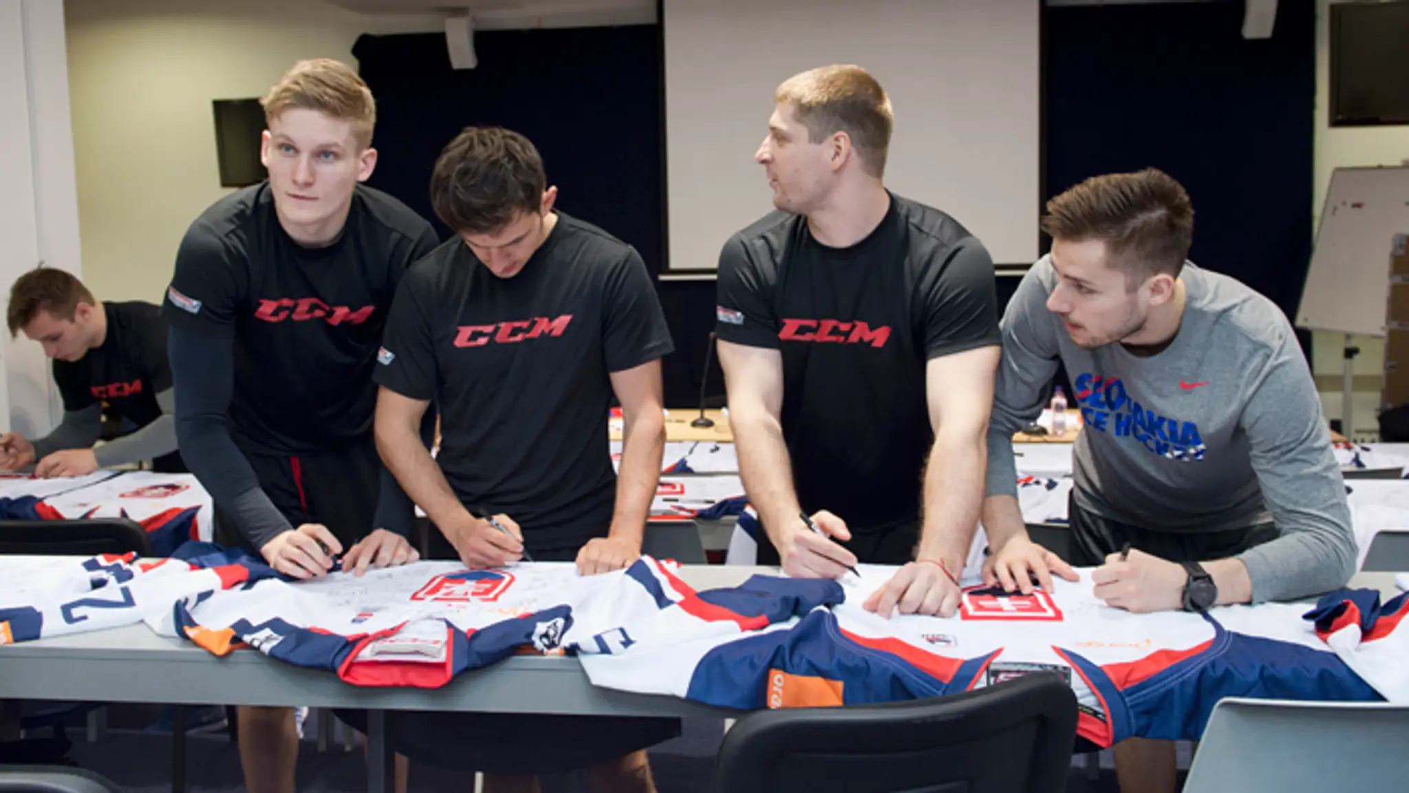 Zľava Pavol Skalický, Libor Hudáček, Michal Sersen a Martin Bakoš.