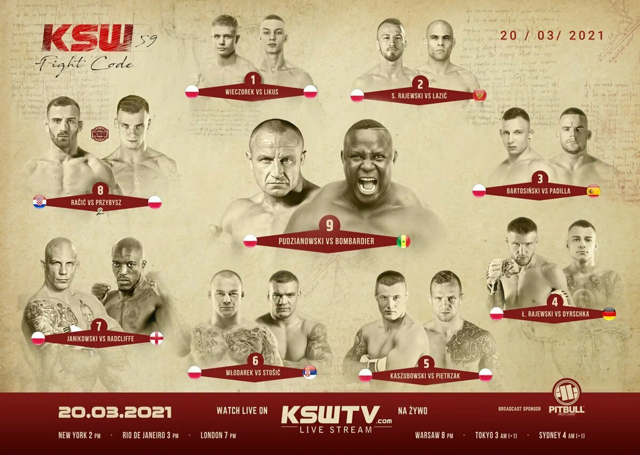 KSW 59 fight card.
