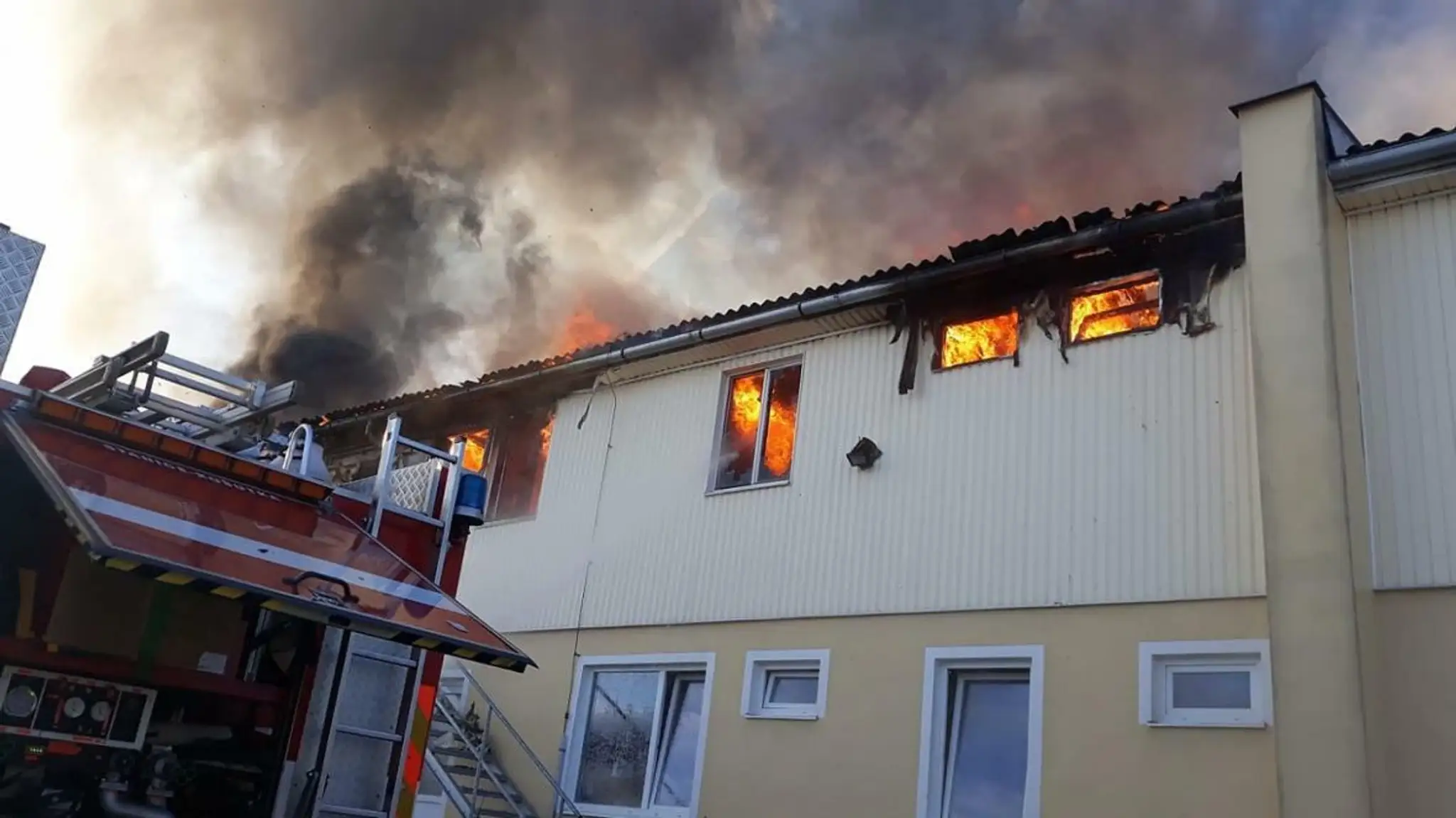 Požiar ubytovne v Plzni