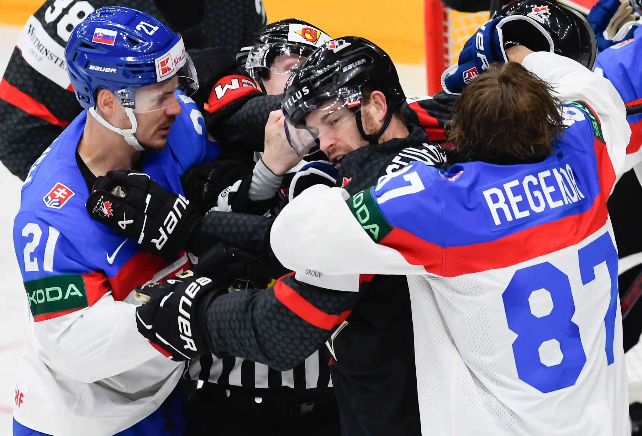 Štvrťfinále MS 2024: Kanada - Slovensko.