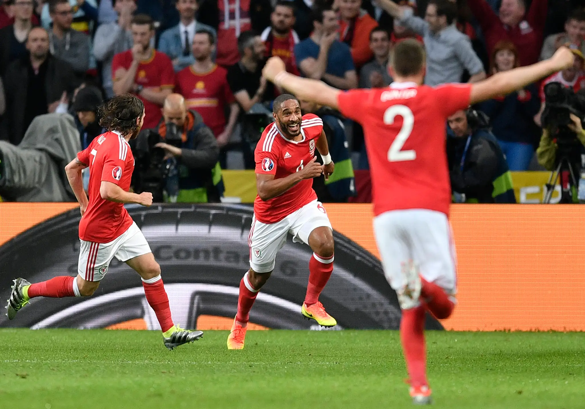 Snímky zo zápasu Belgicko - Wales