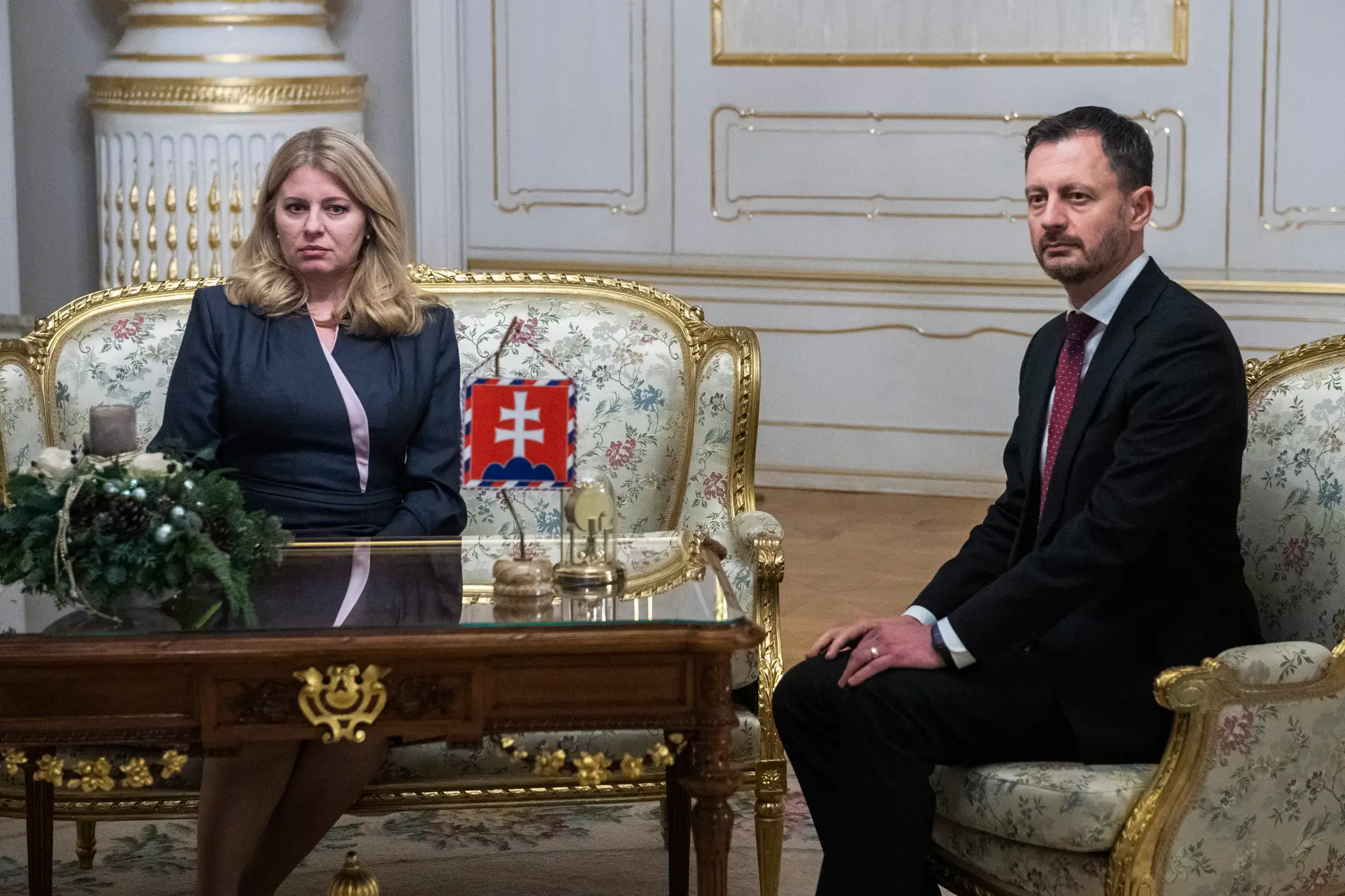 Zuzana Čaputová a Eduard Heger.