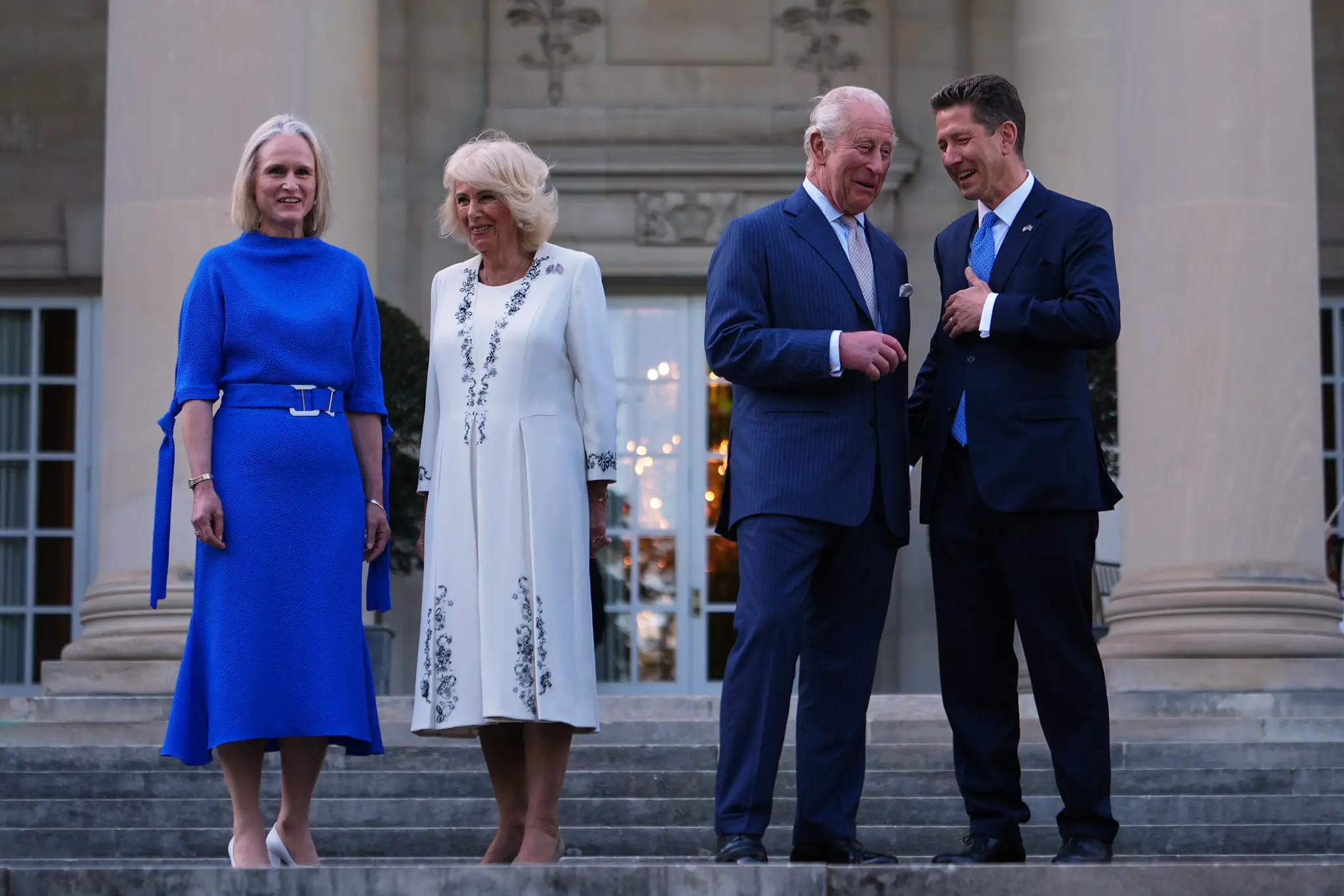 Kráľ Karol III. s manželkou Kamilou na návšteve v USA.