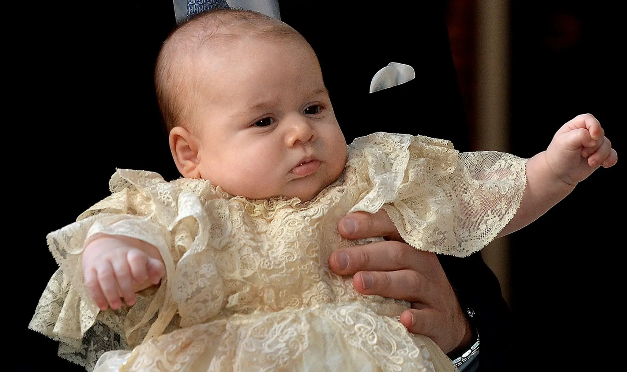Princ George na svojom krste 23. októbra 2013.