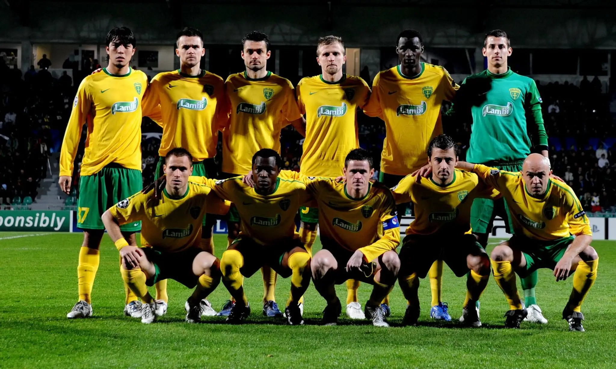 Tím Žiliny pred duelom LM proti Marseille v ročníku 2010/2011.