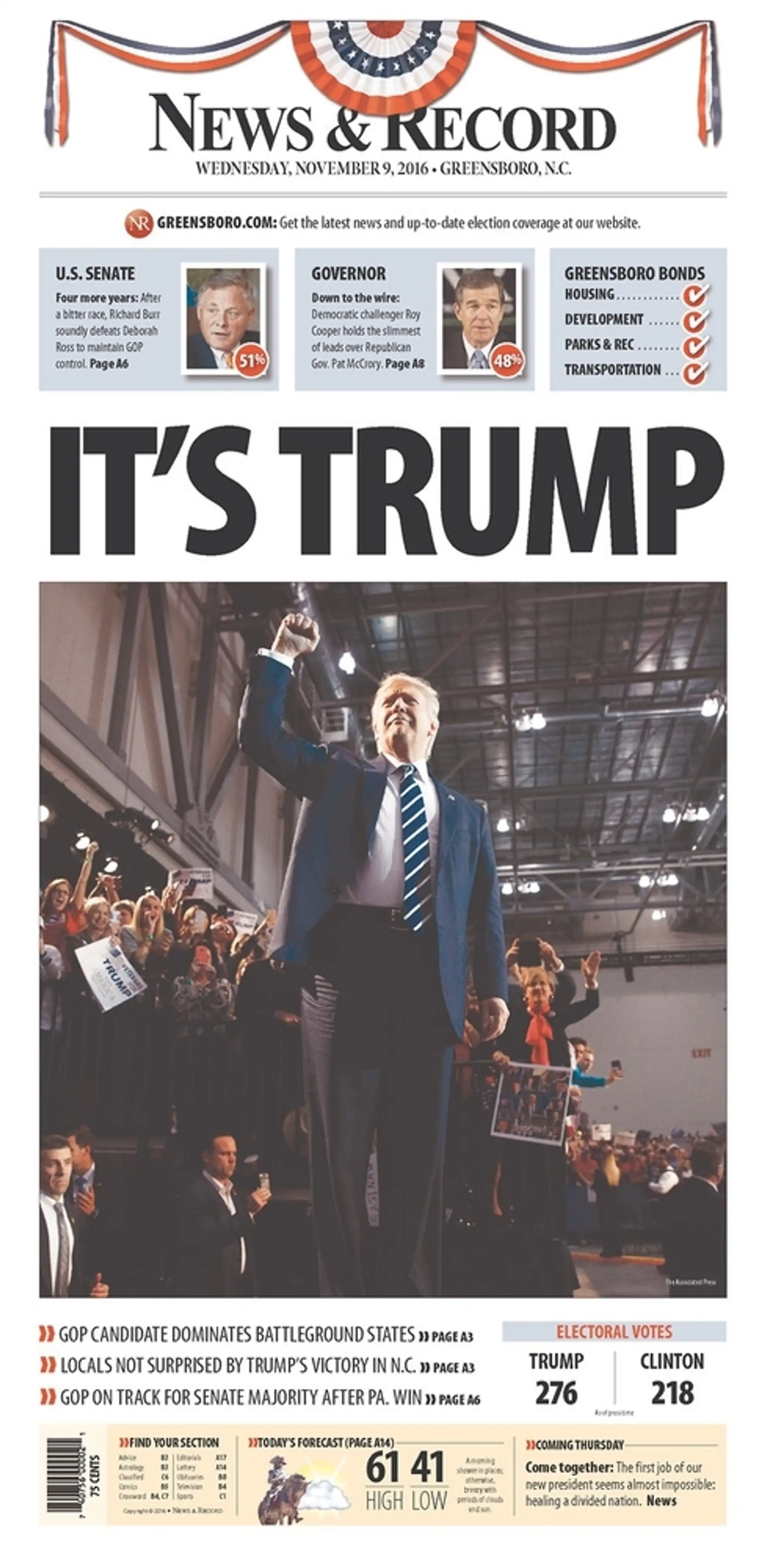 News and Record: Je to Trump
