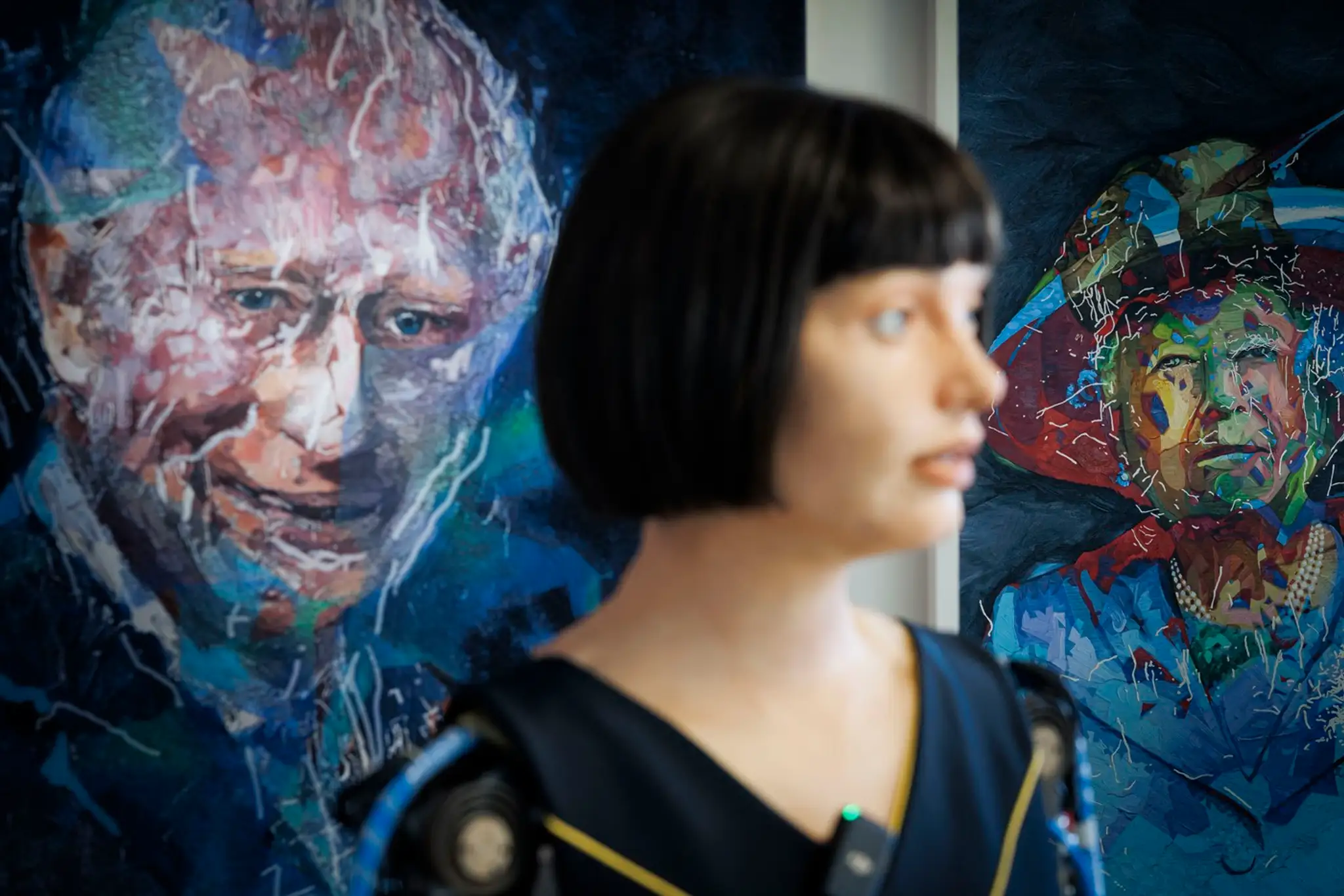 Portréty humanoidnej robotky Ai-Da