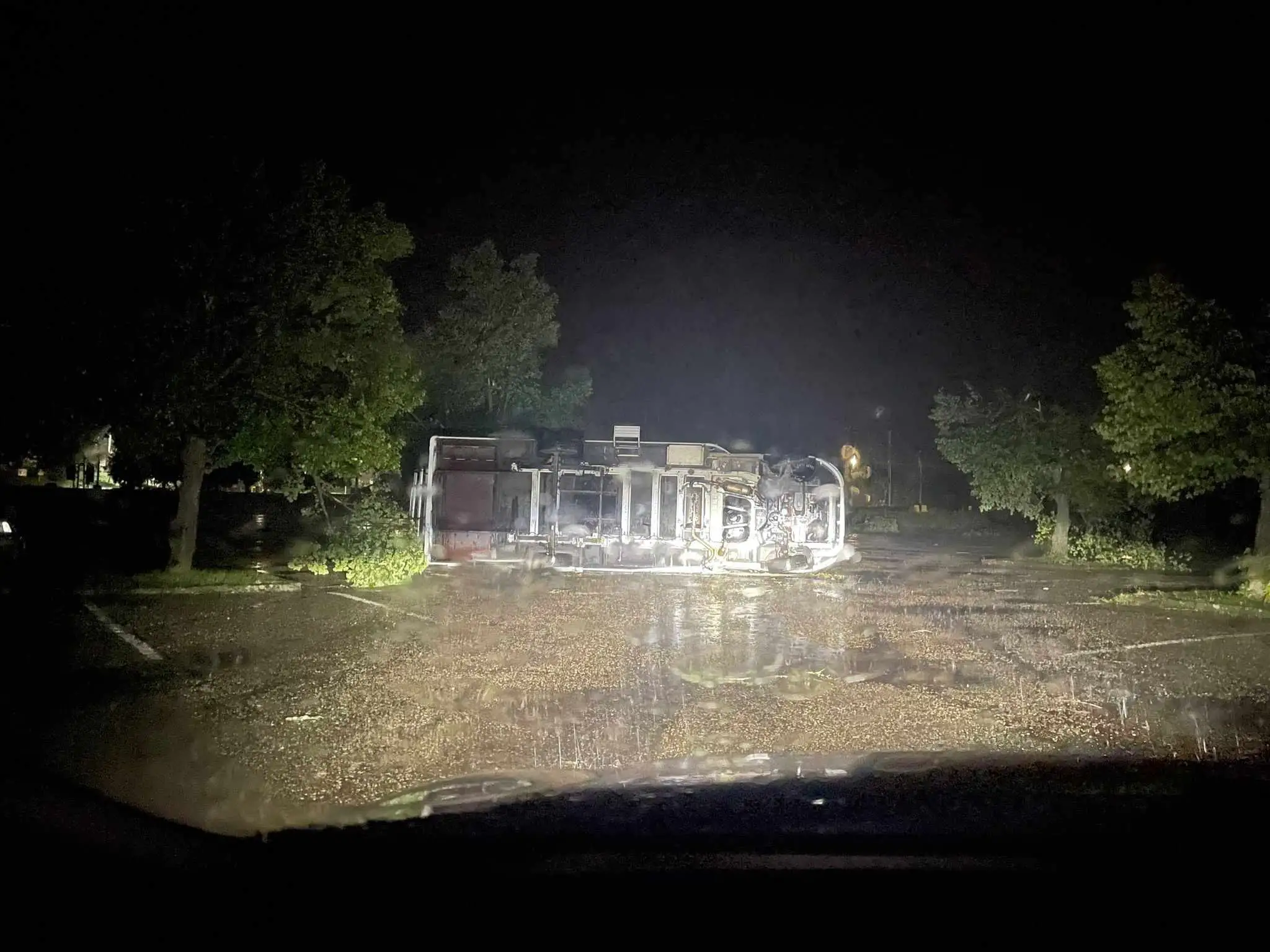 Zničená Podhájska.