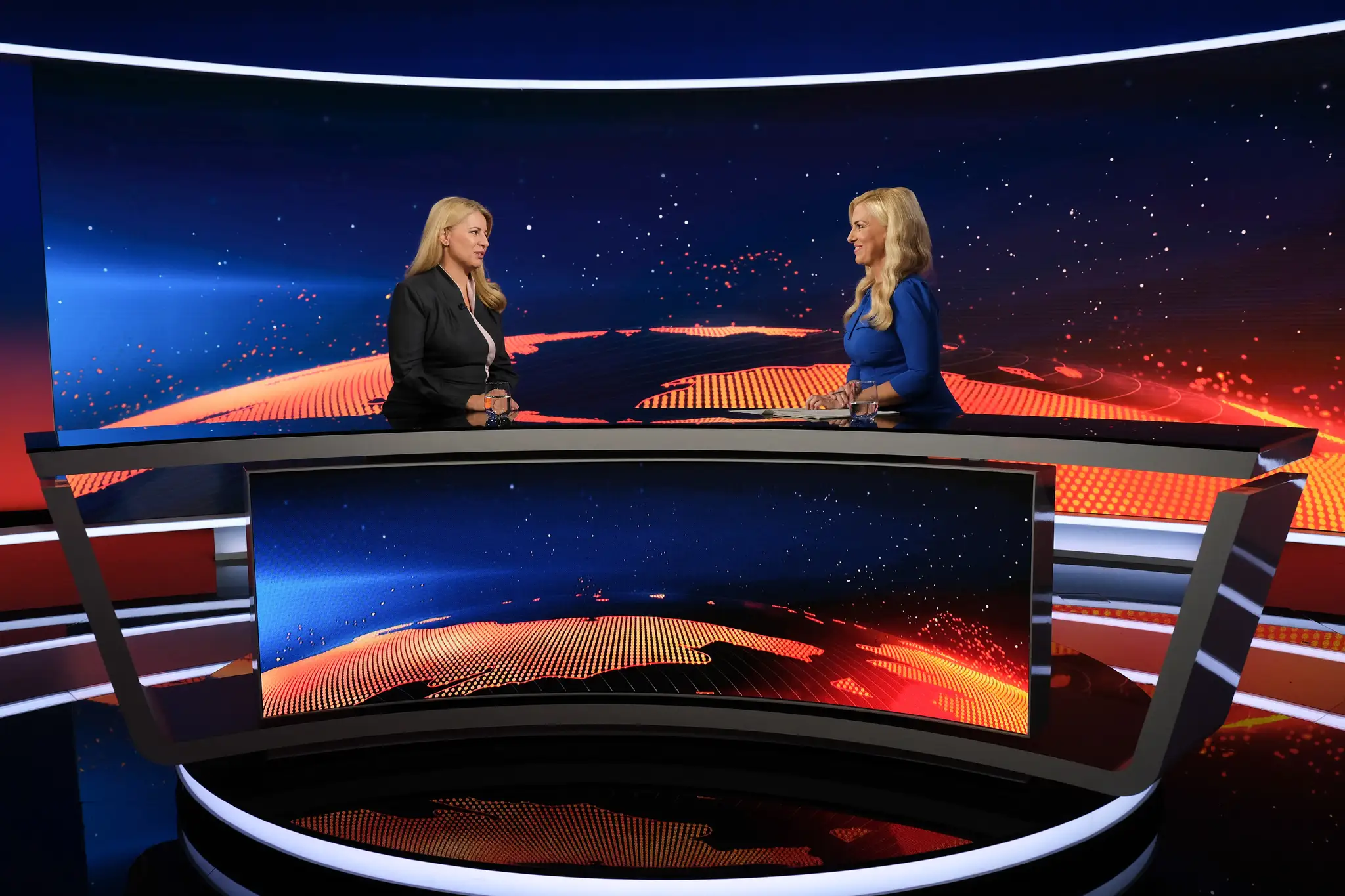 Zuzana Čaputová v Televíznych novinách.