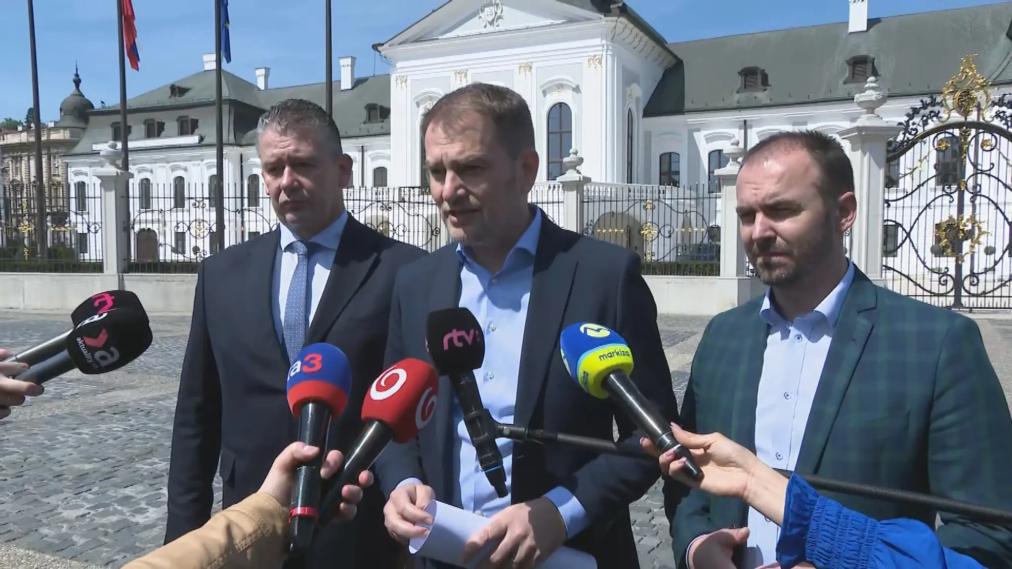 Igor Matovič počas tlačovej besedy.
