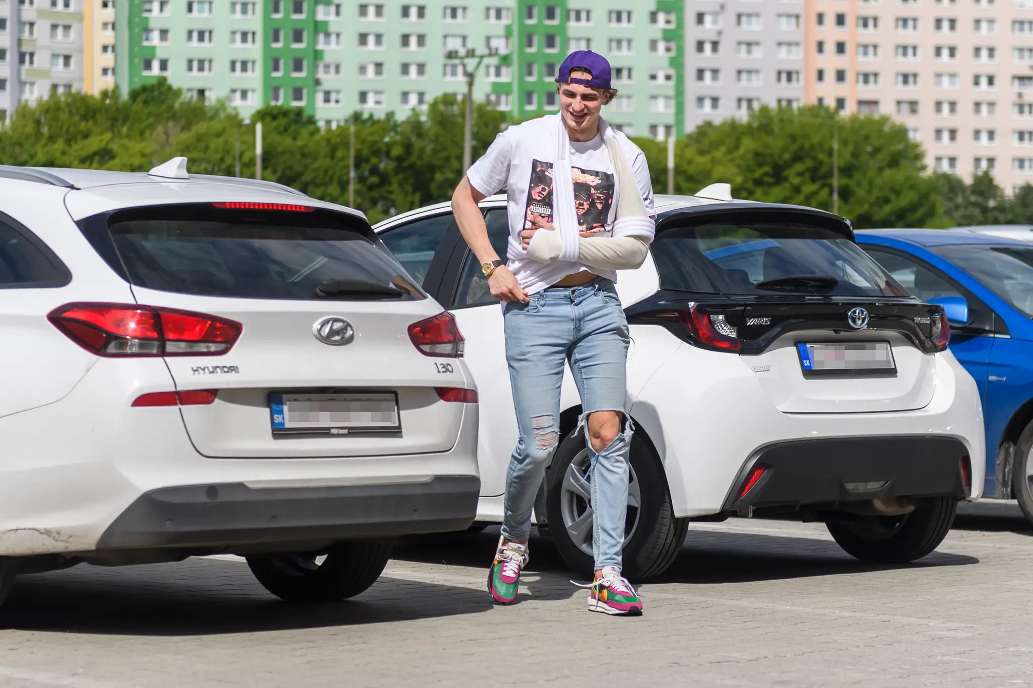 Martin Pospíšil pred vyšetrením v nemocnici v Bratislave.