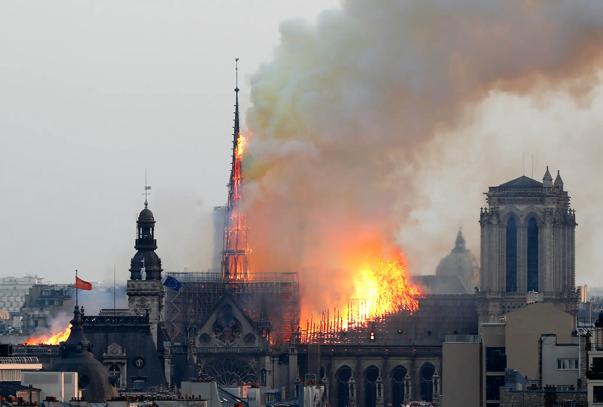 Požiar Notre Dame.