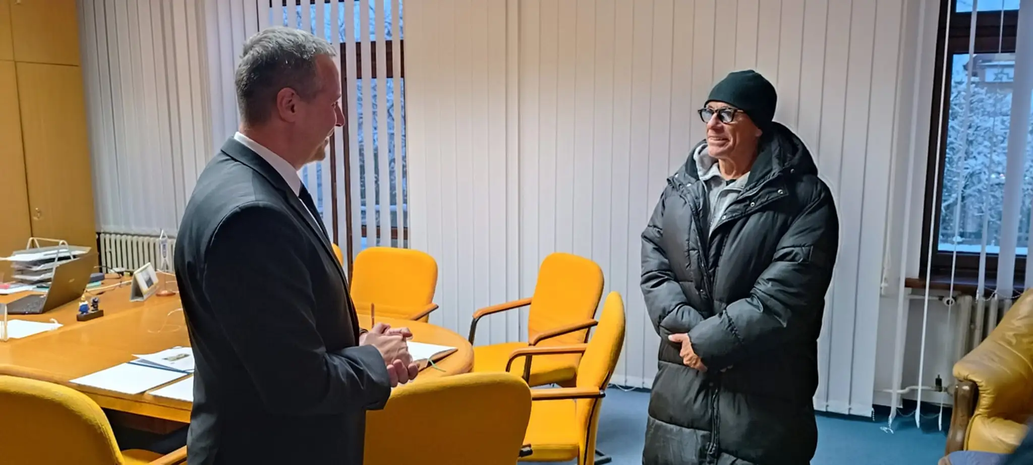 Jean-Claude van Damme v Michalovciach.