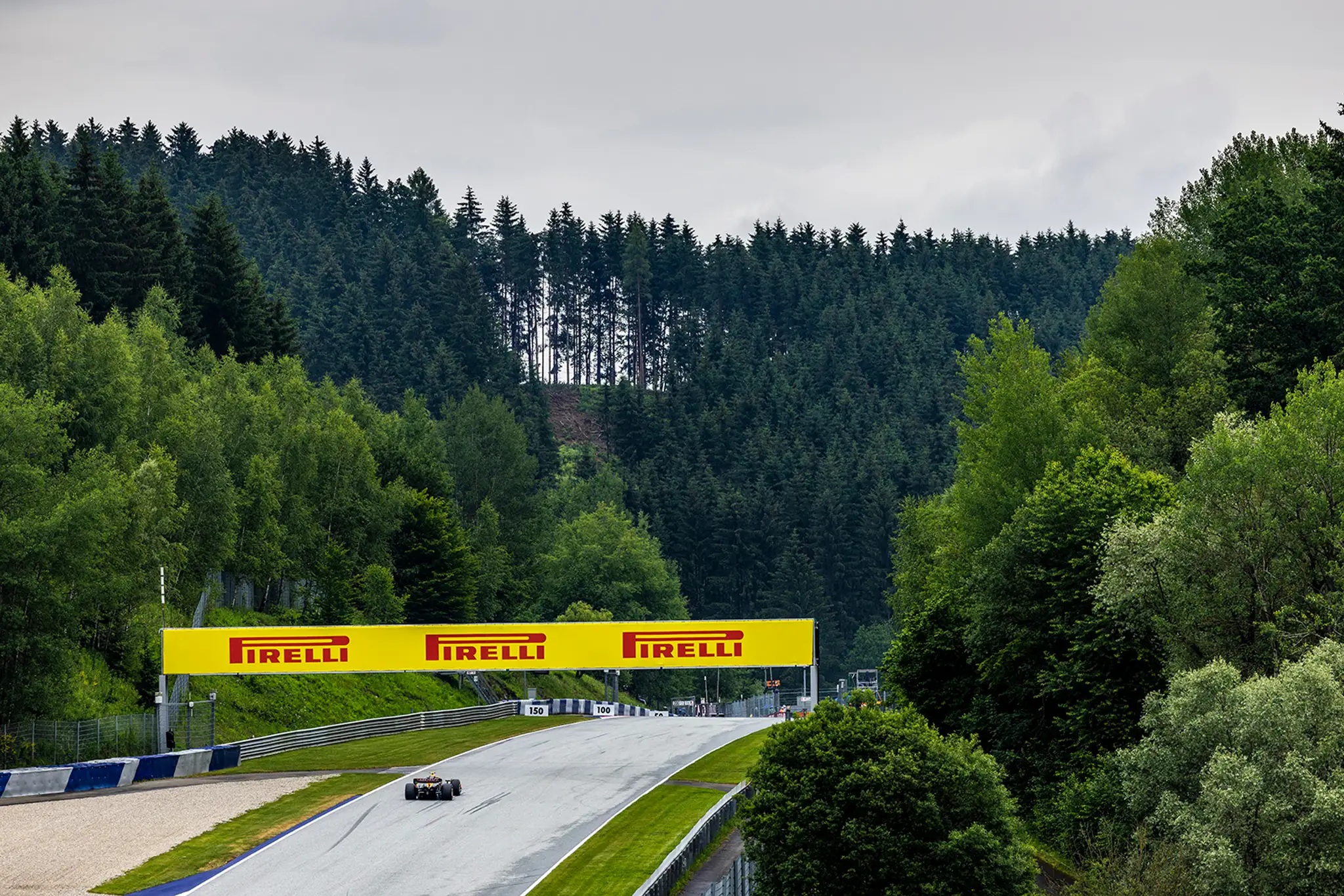 Lando Norris na trati v Rakúsku.