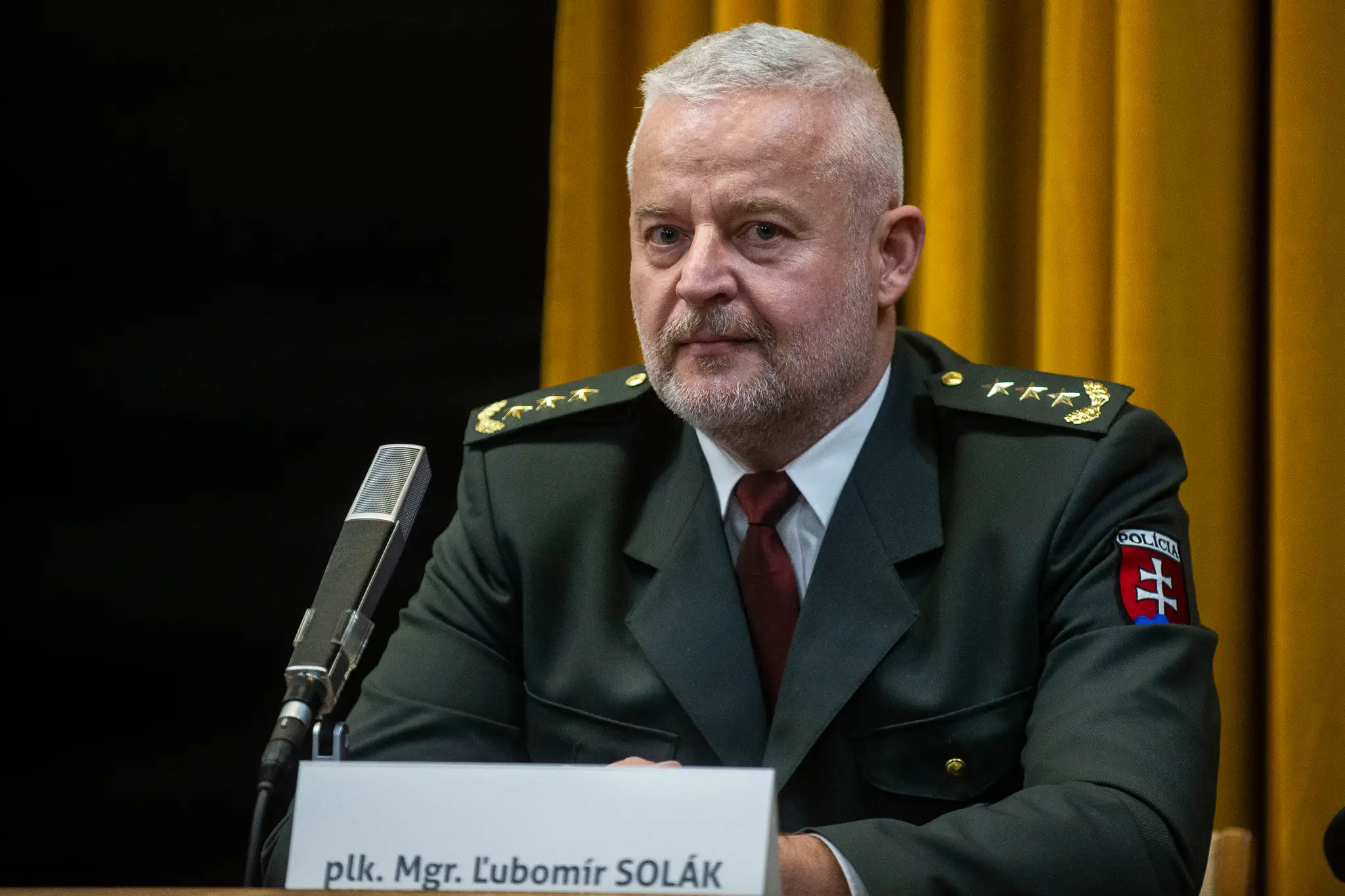 Ľubomír Solák počas vypočutia na Výbore NR SR pre obranu a bezpečnosť