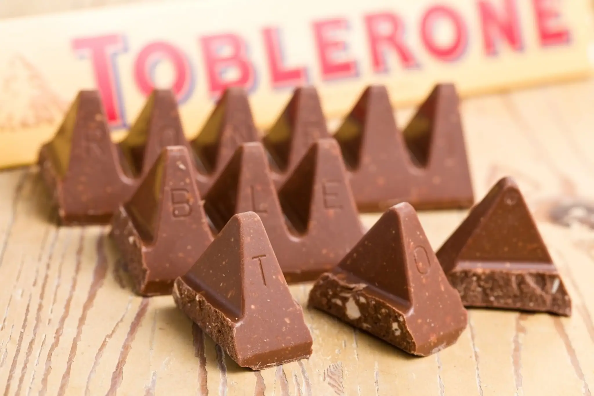 Čokoláda Toblerone.
