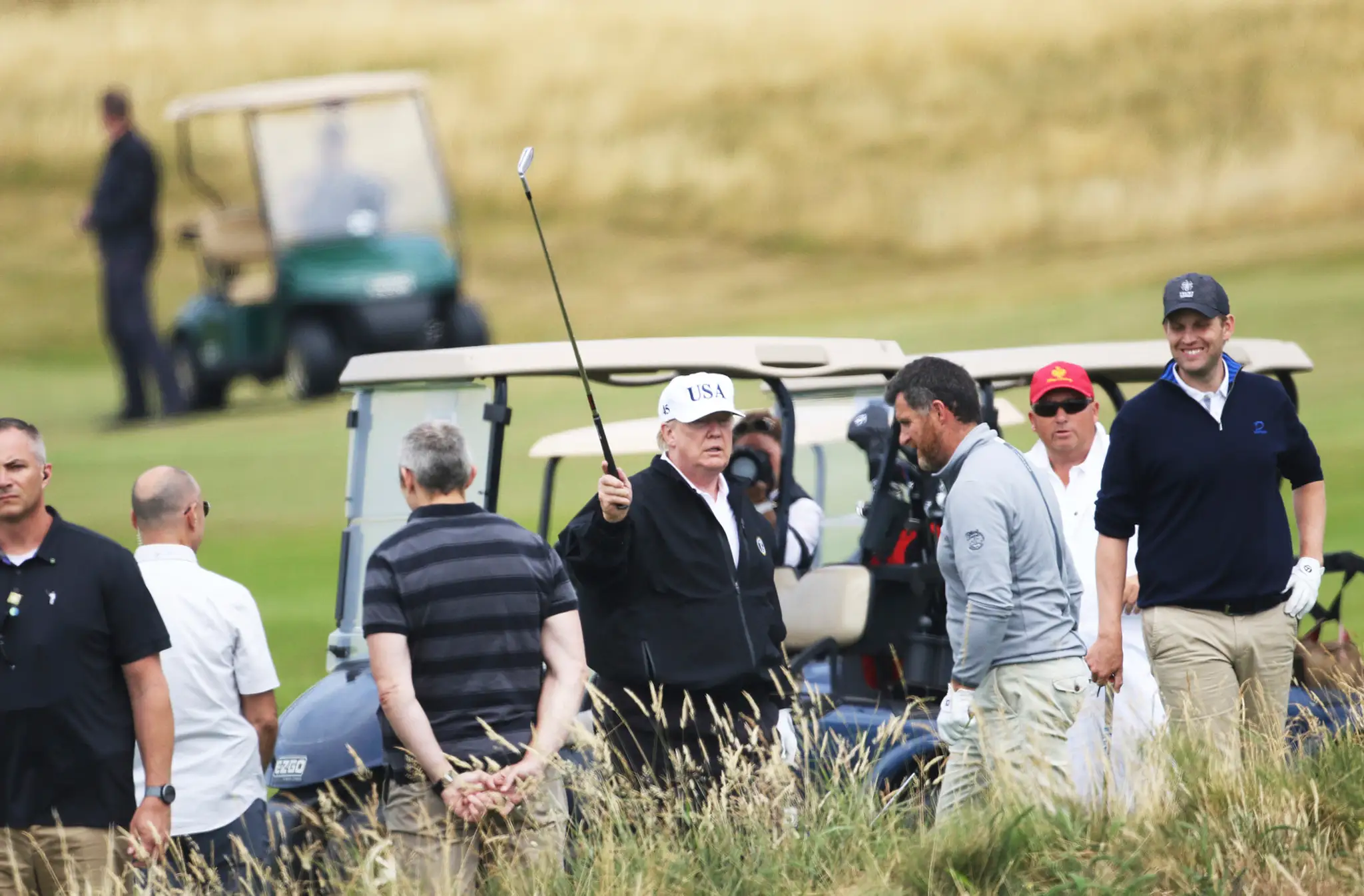 Donald Trump na svojom golfovom ihrisku v Glasgowe.