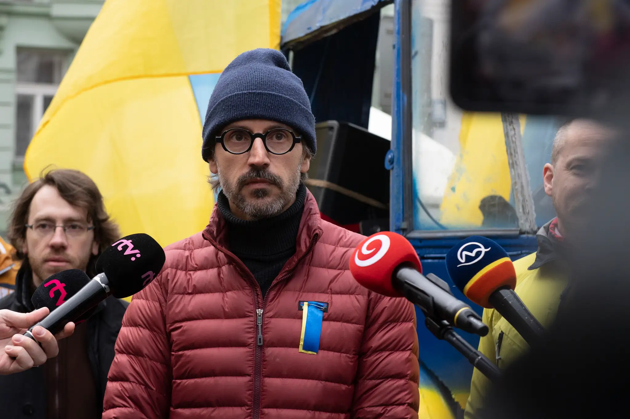 Organizátor z iniciatívy Mier Ukrajine Marián Kulich.