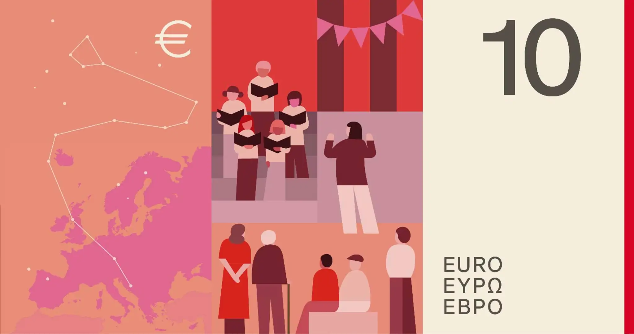 Eurobankovky Návrh C