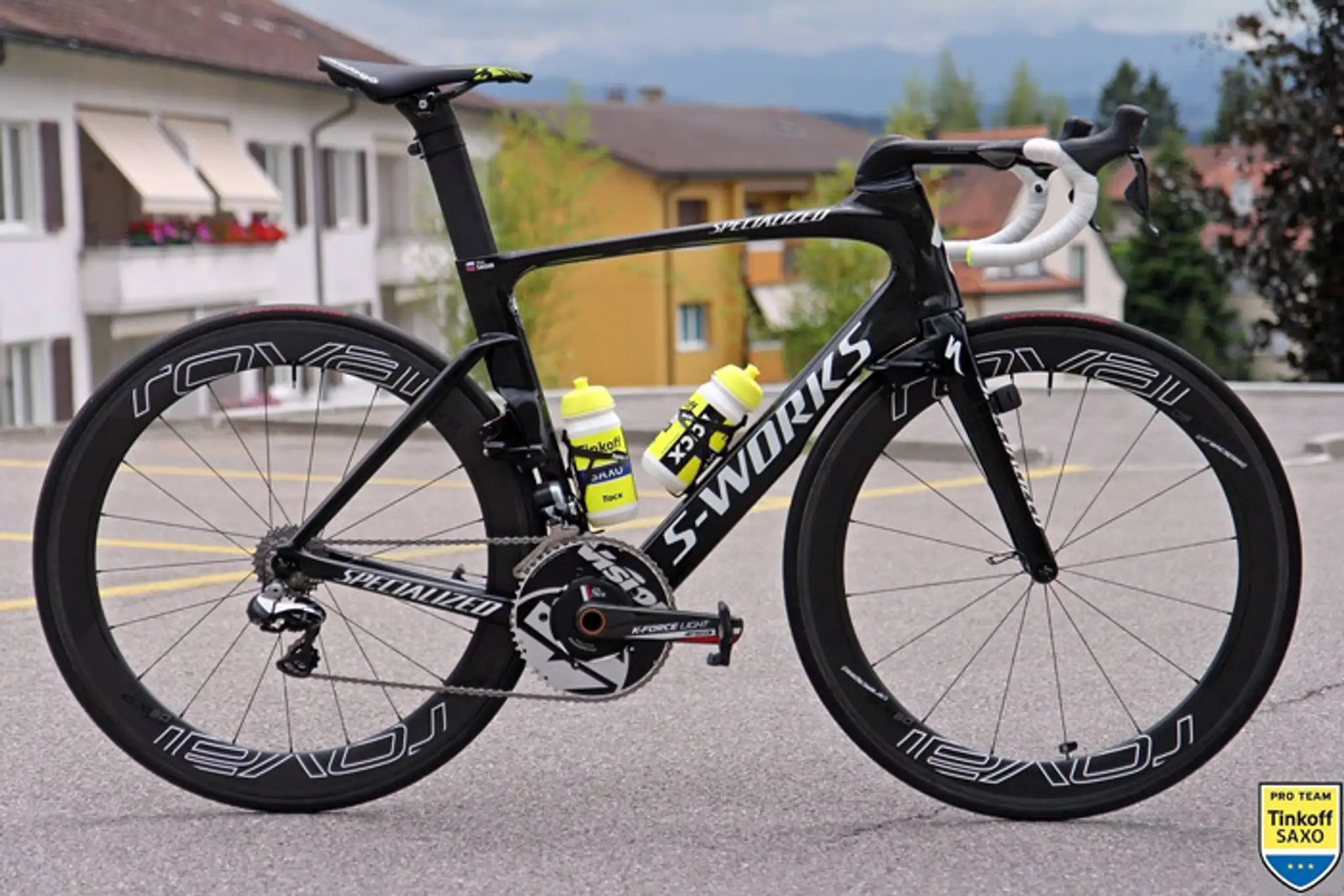 Bicykel Petra Sagana, ktorý mu tím Tinkoff-Saxo pripravil na TdF.