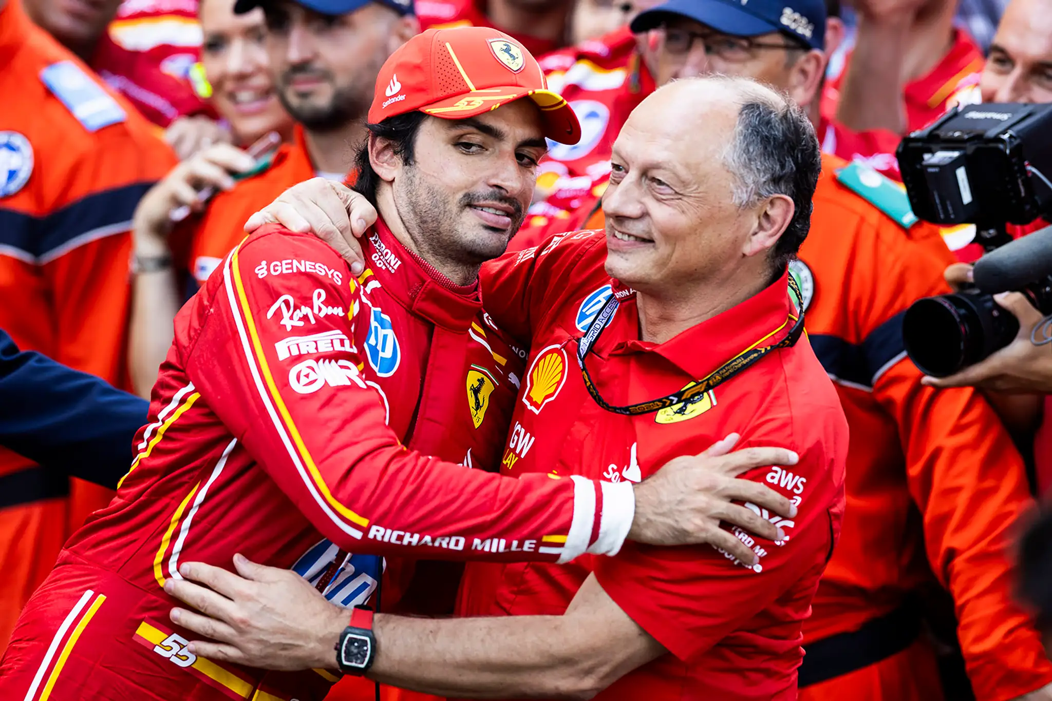 Španiel Carlos Sainz spôsobil takisto veľa radosti.