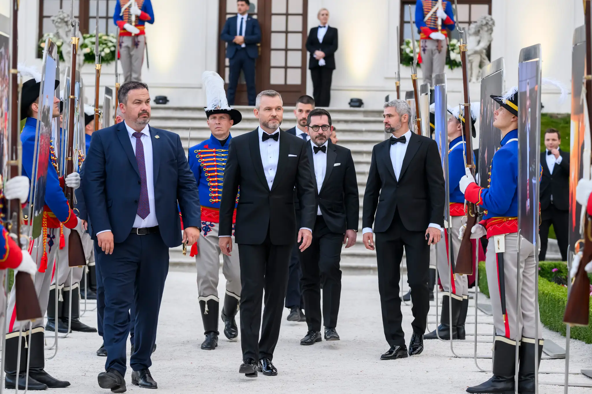 Peter Pellegrini počas slávnostnej recepcie na Bratislavskom hrade.