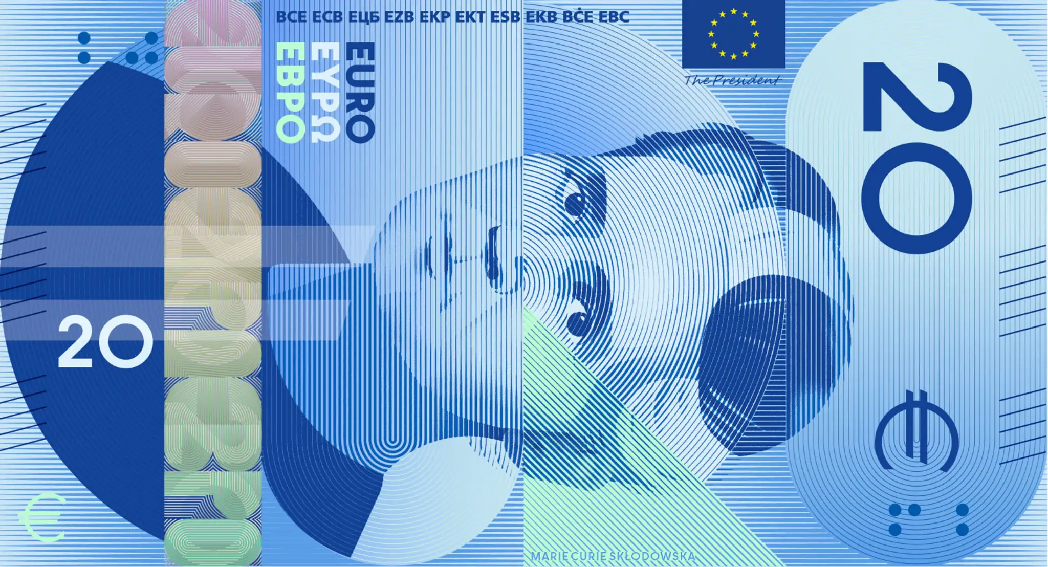 Nové eurobankovky Návrh G