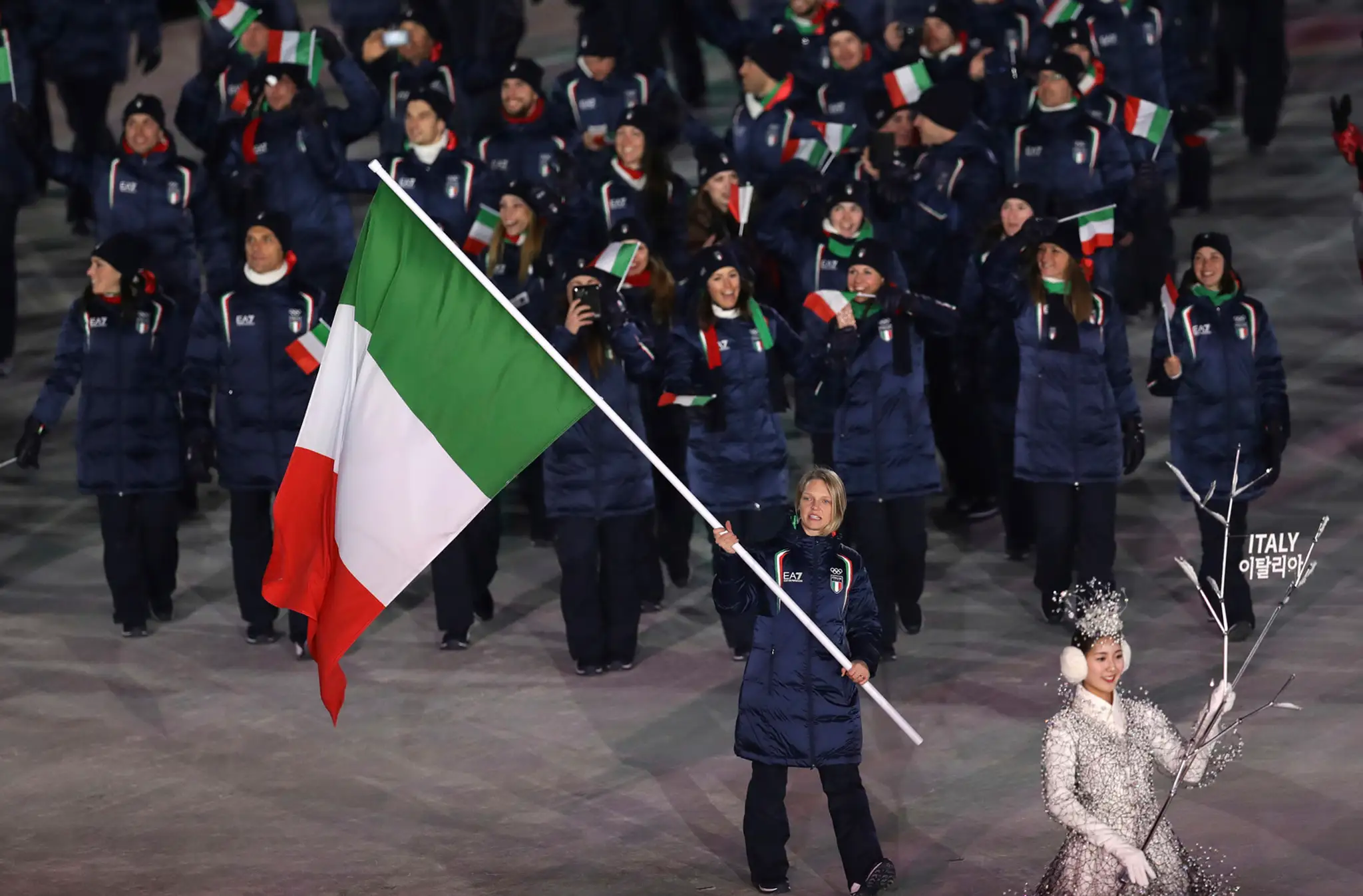 Olympionici z Austrálie na otváracom ceremoniáli ZOH 2018.