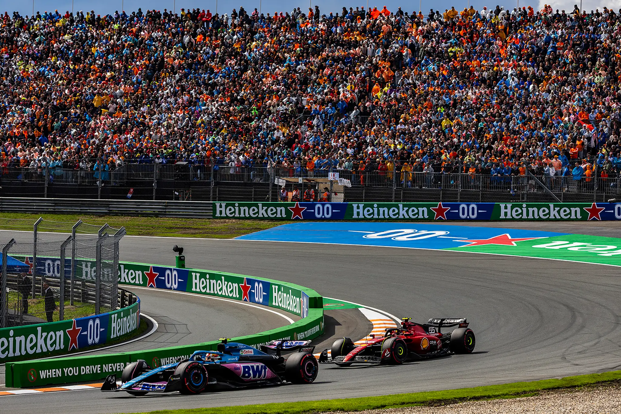 Pierre Gasly na trati v Holandsku.
